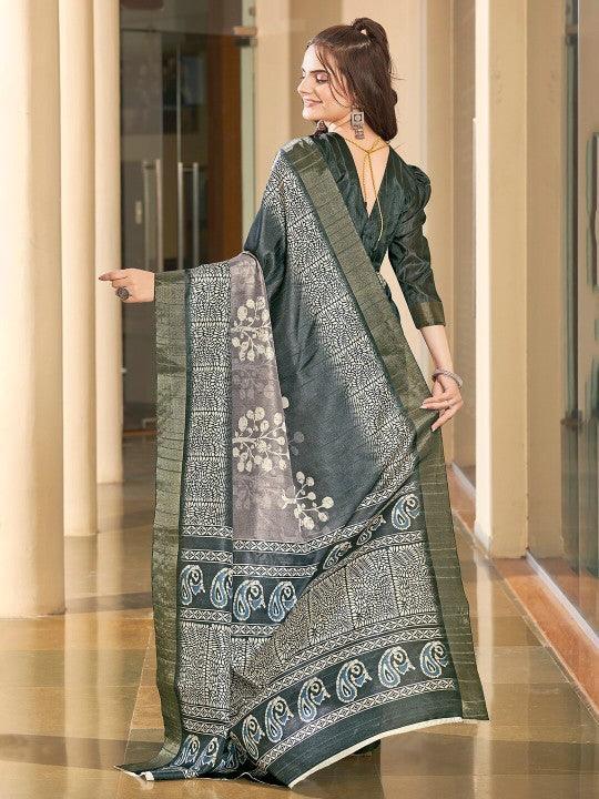 Royal Drape: Handloom Woven Pattu Silk Saree