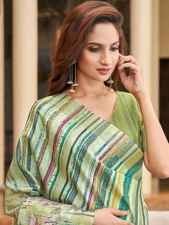 Heritage Glow: Handloom Pattu Soft Silk Elegance