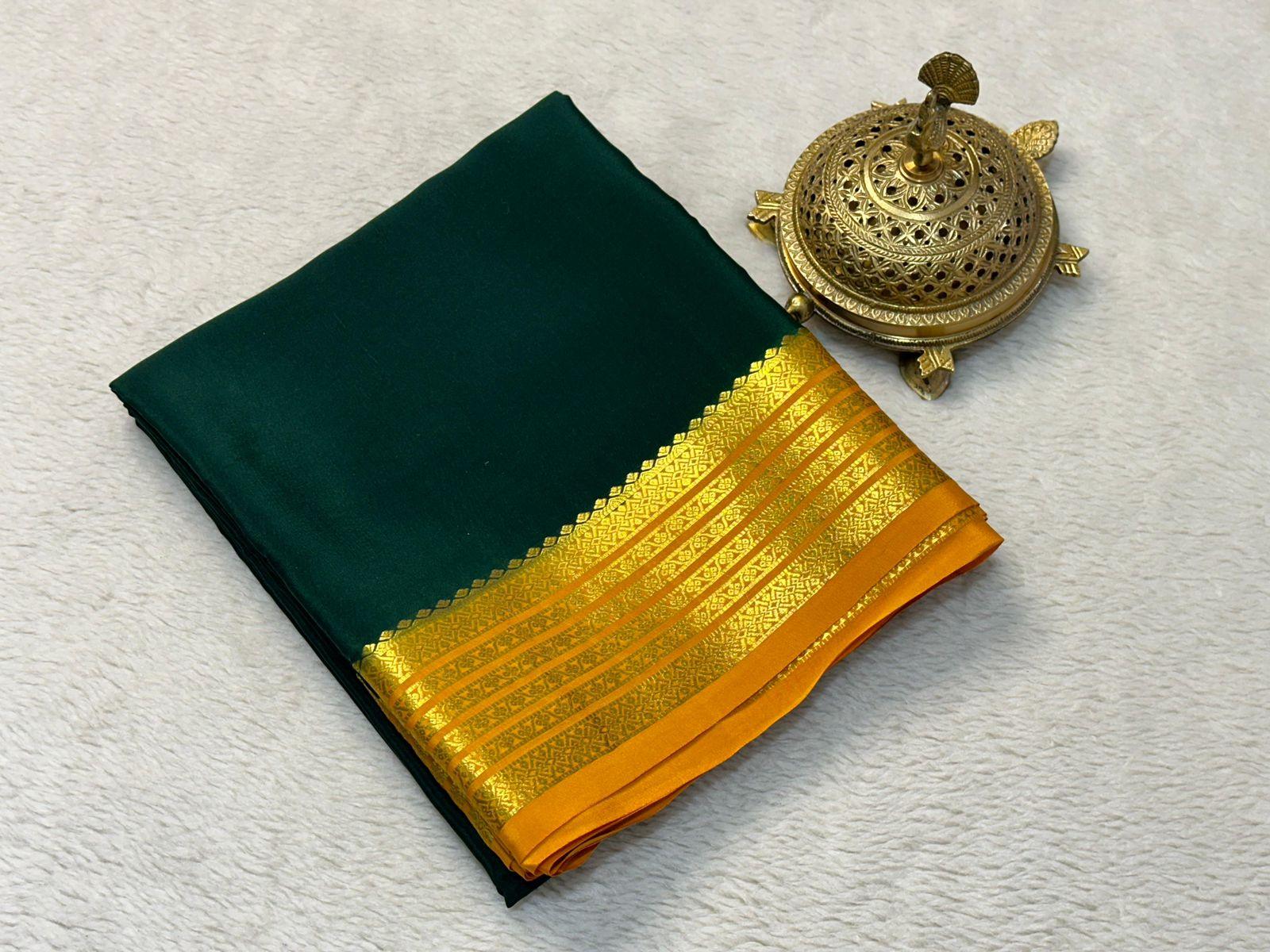 Modern Tradition: Mysore Silk by Icultuers with Elegant Zari Details