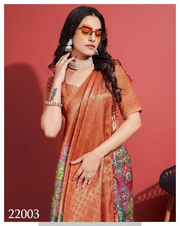 Pure Silk DIONNE Kubera Pattu Saree – Heritage Style