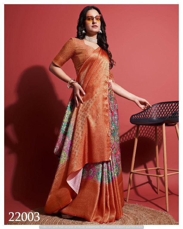 Pure Silk DIONNE Kubera Pattu Saree – Heritage Style