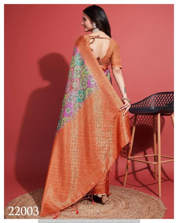 Pure Silk DIONNE Kubera Pattu Saree – Heritage Style