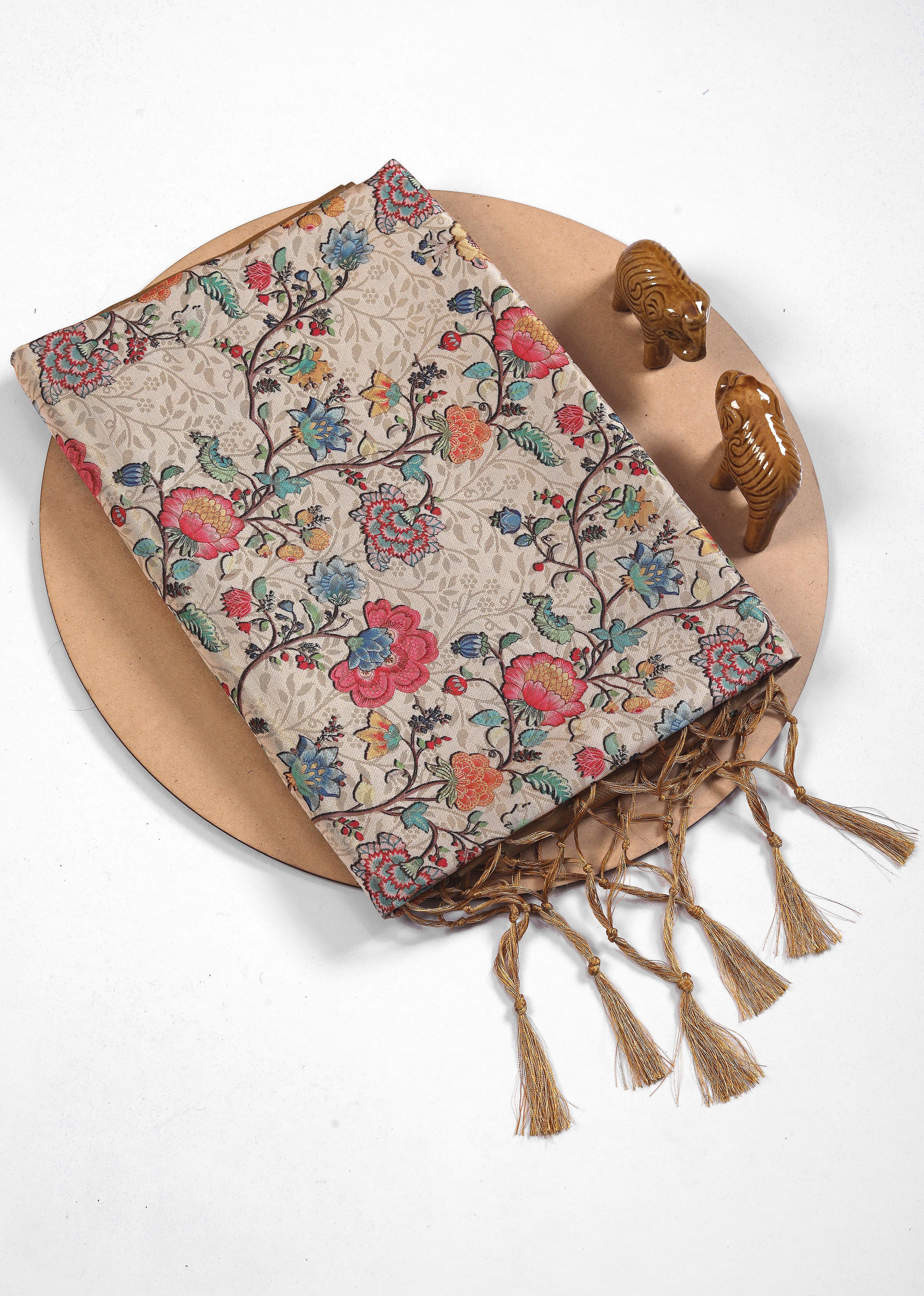Soft silk drapes beautifully, making digital prints stand out