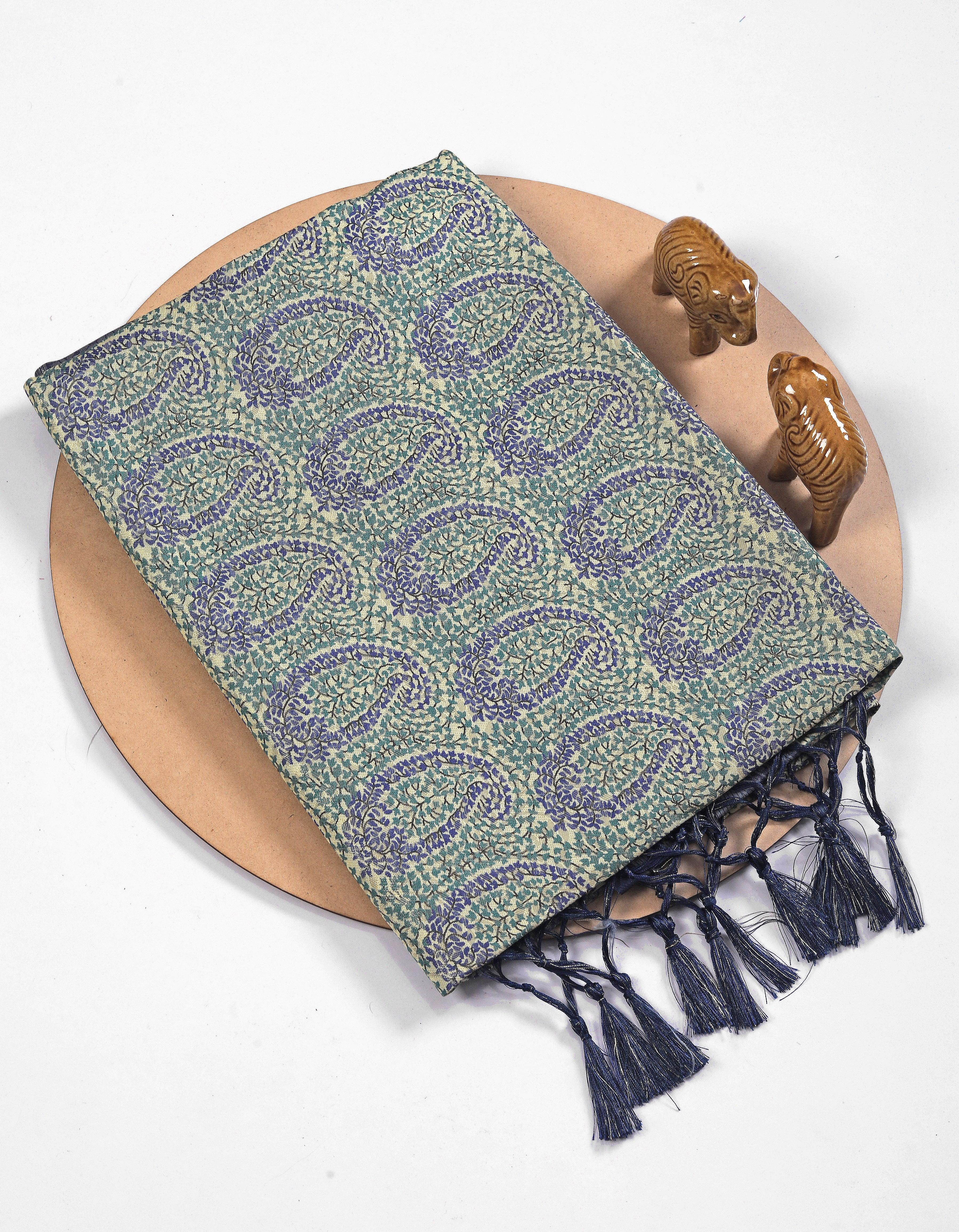 Digital soft silk printed saree in Lavender
