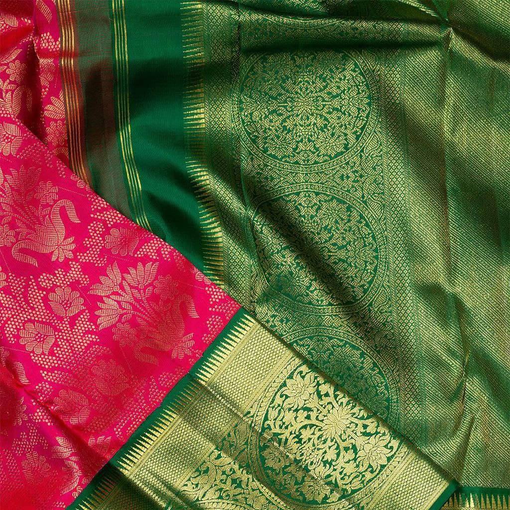 icultural Dark Pink Soft Banarasi Silk Saree