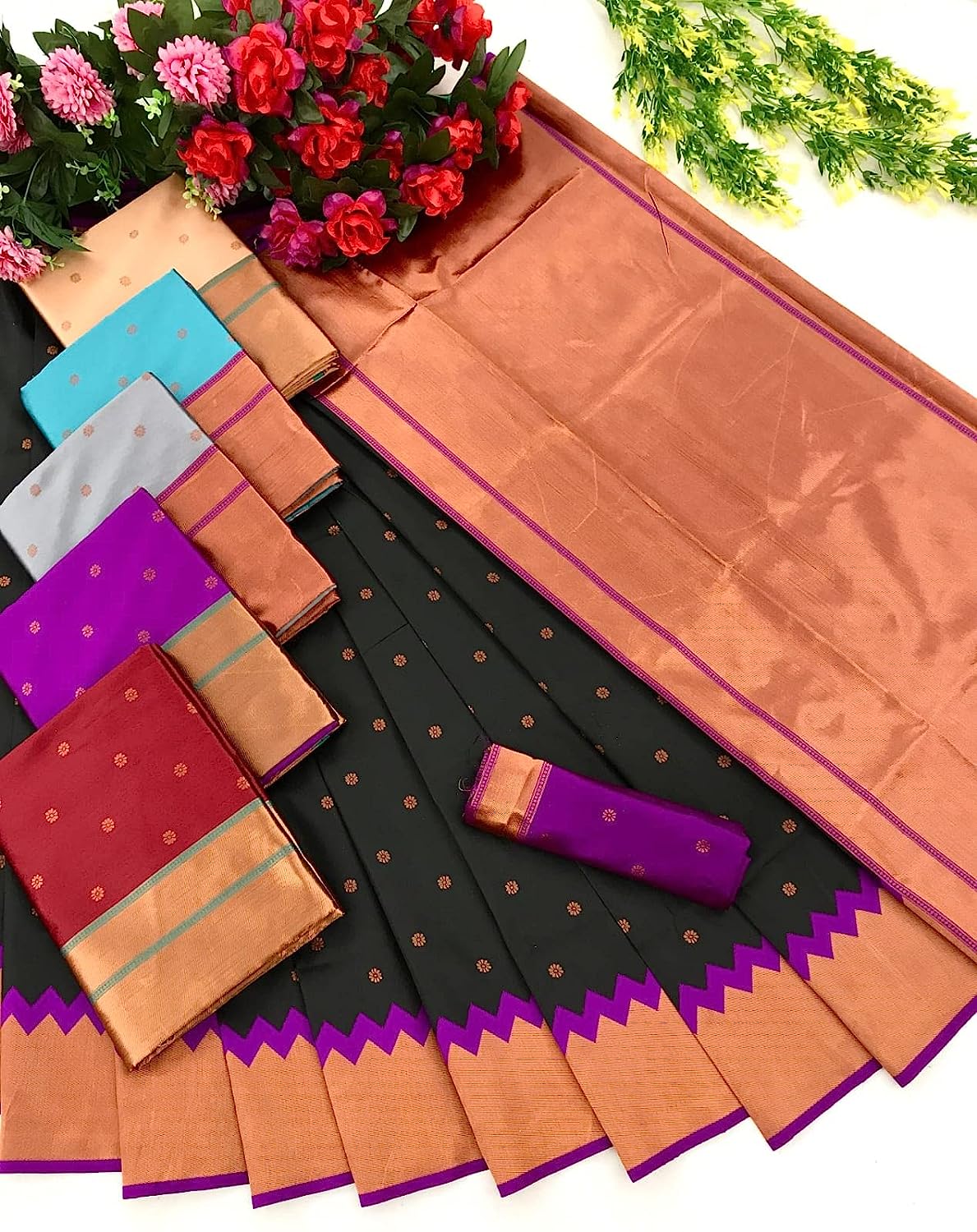 Woven Bollywood Pure Litchi Silk by Icultuer