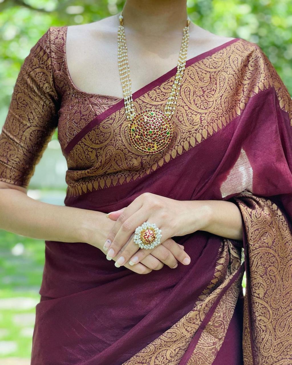 icultural Blue Soft Silk Saree with Silver Zari Border and Matching Blouse