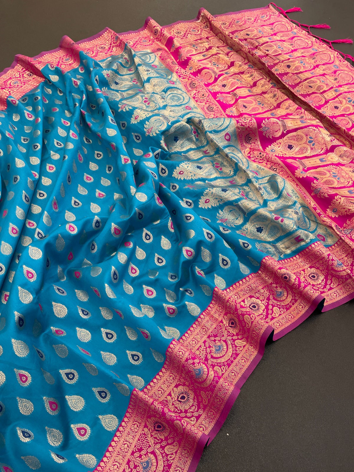 Luxurious Banarasi Soft Silk by Icultuer – Perfect for Receptions
