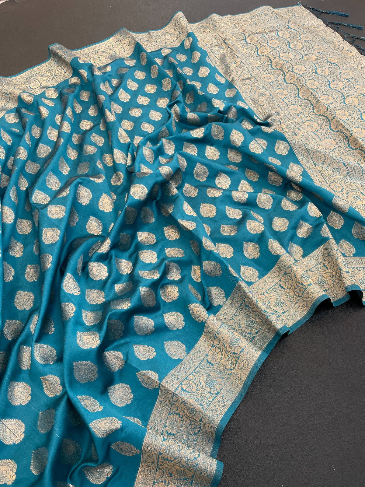 Classic Banarasi by Icultuer in Soft Silk with Golden Zari Work