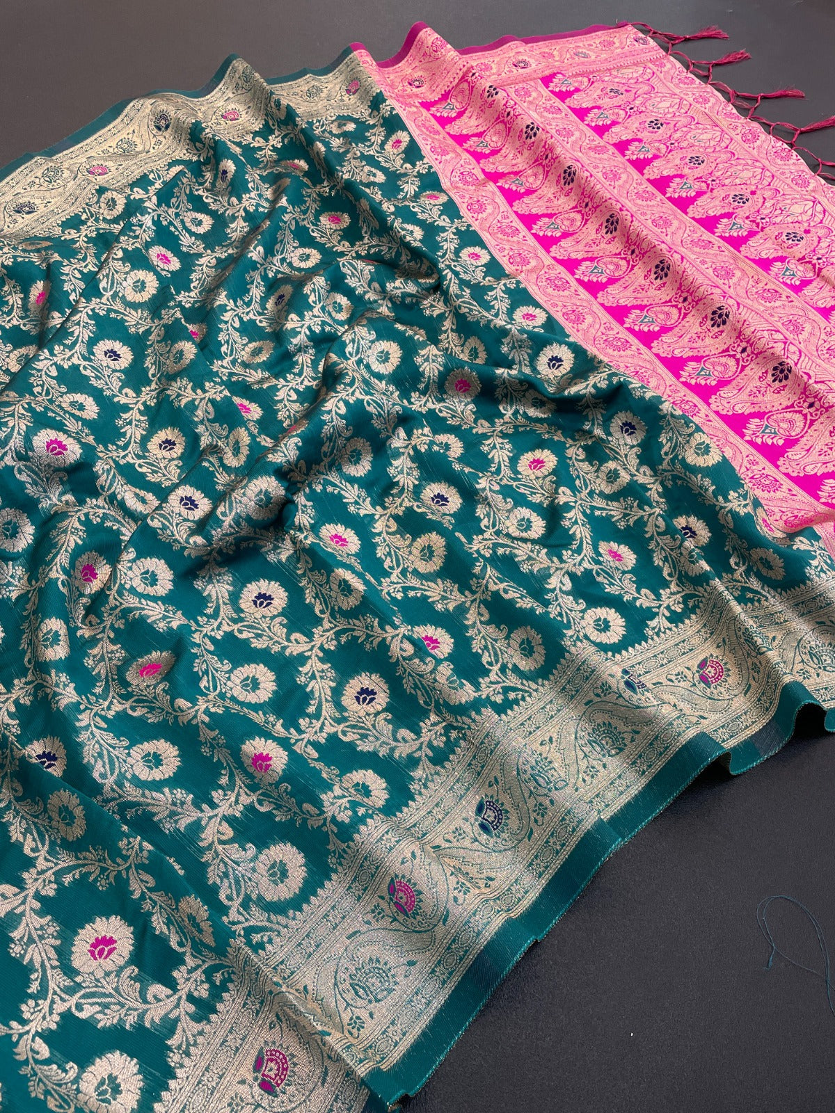 Stunning Banarasi Soft Silk by Icultuer for Traditional Occasions