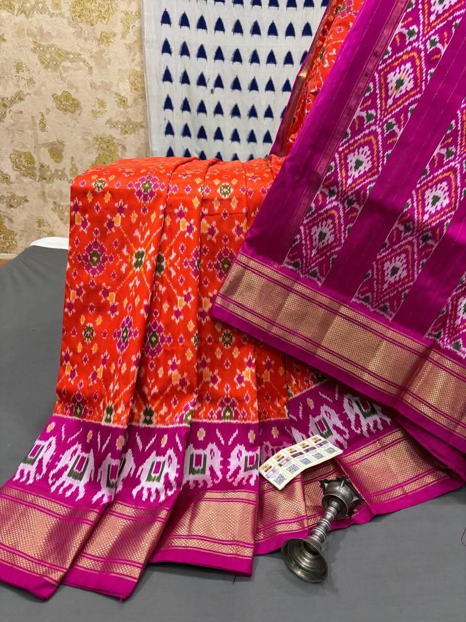 Pochampally Ikat Patola Silk by Icultuer Handwoven Luxury by Icultuer