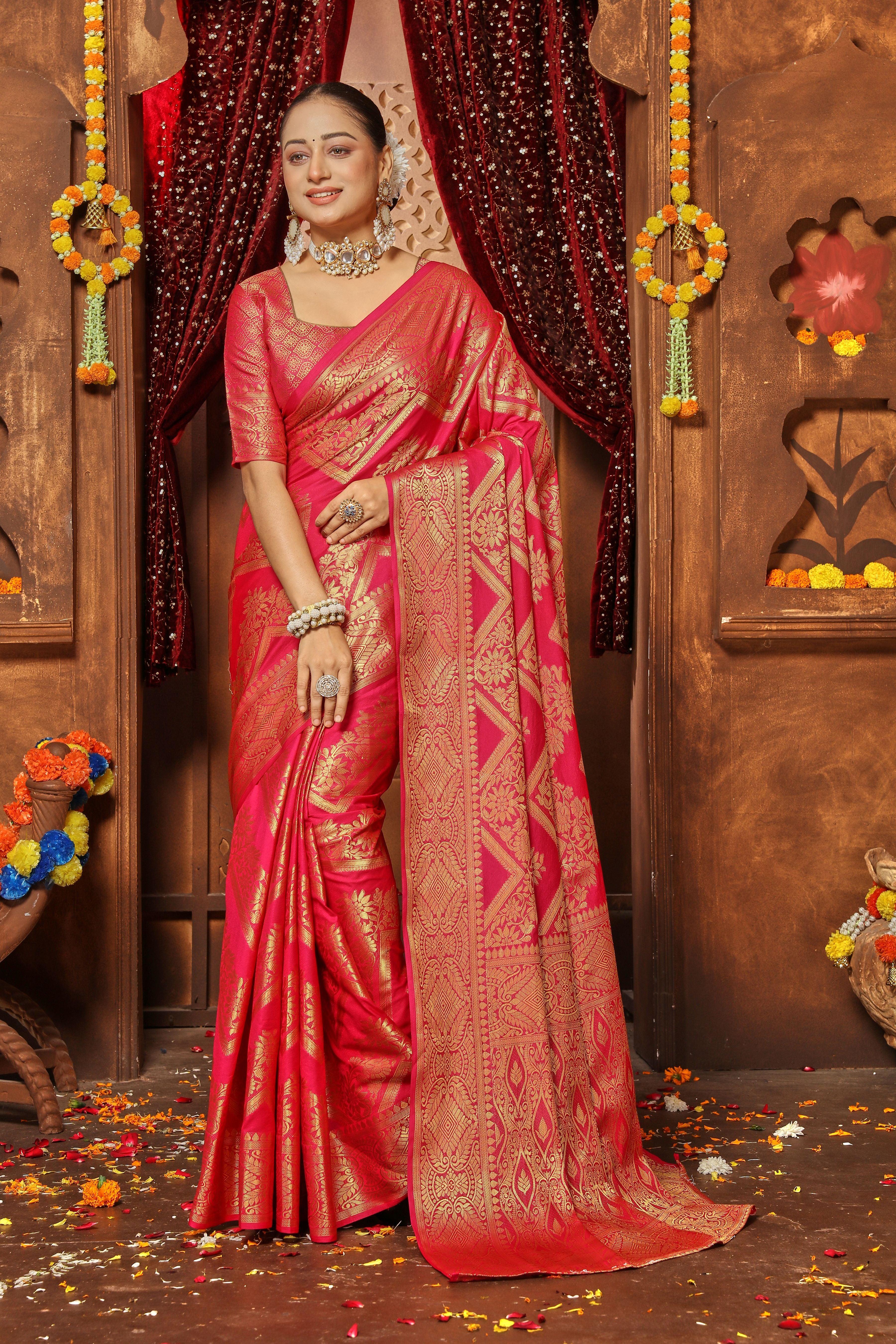Silk Elegance: Crafted to Perfection with Zari Weave