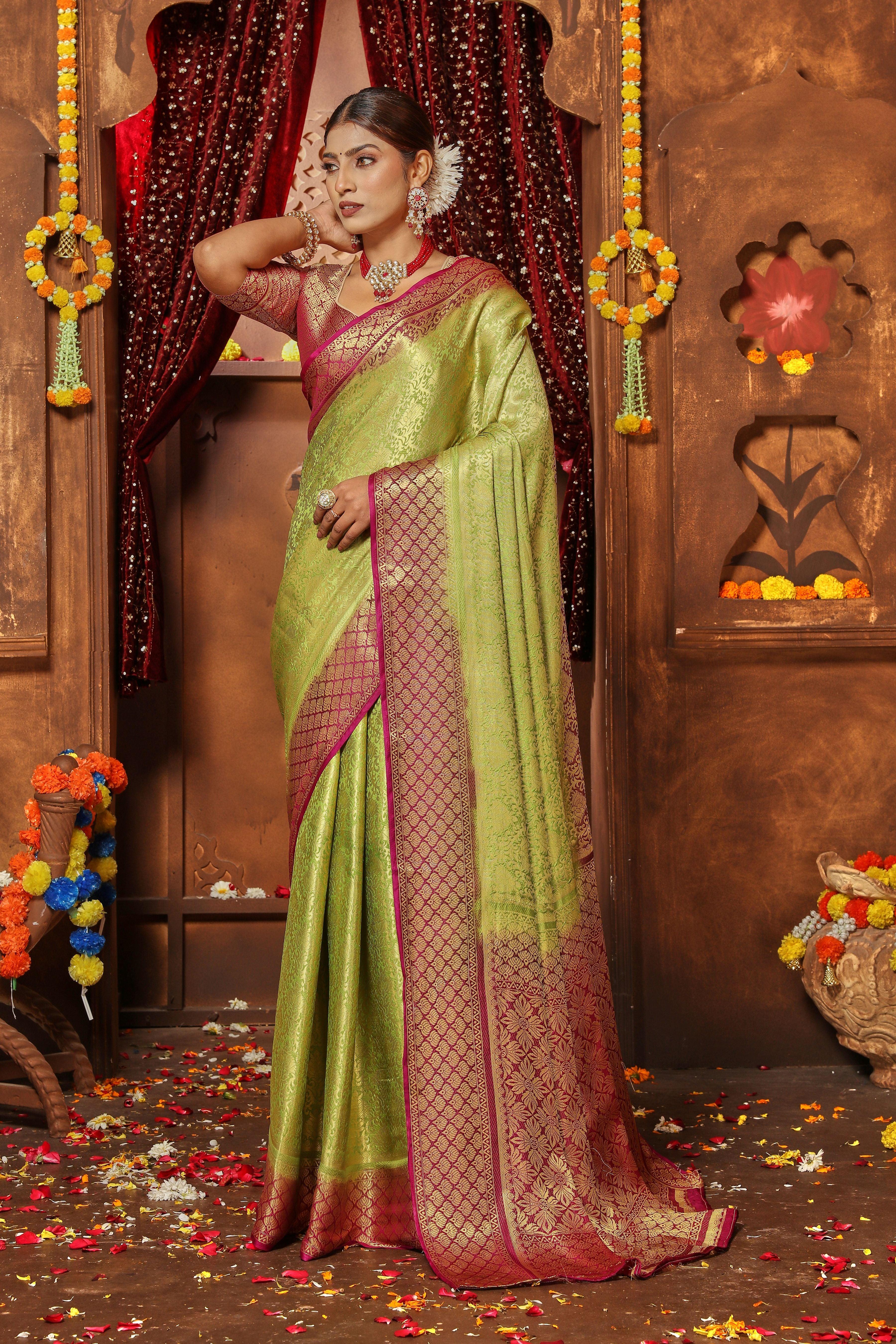 Silk Dreams: Woven with Elegant Zari Designs