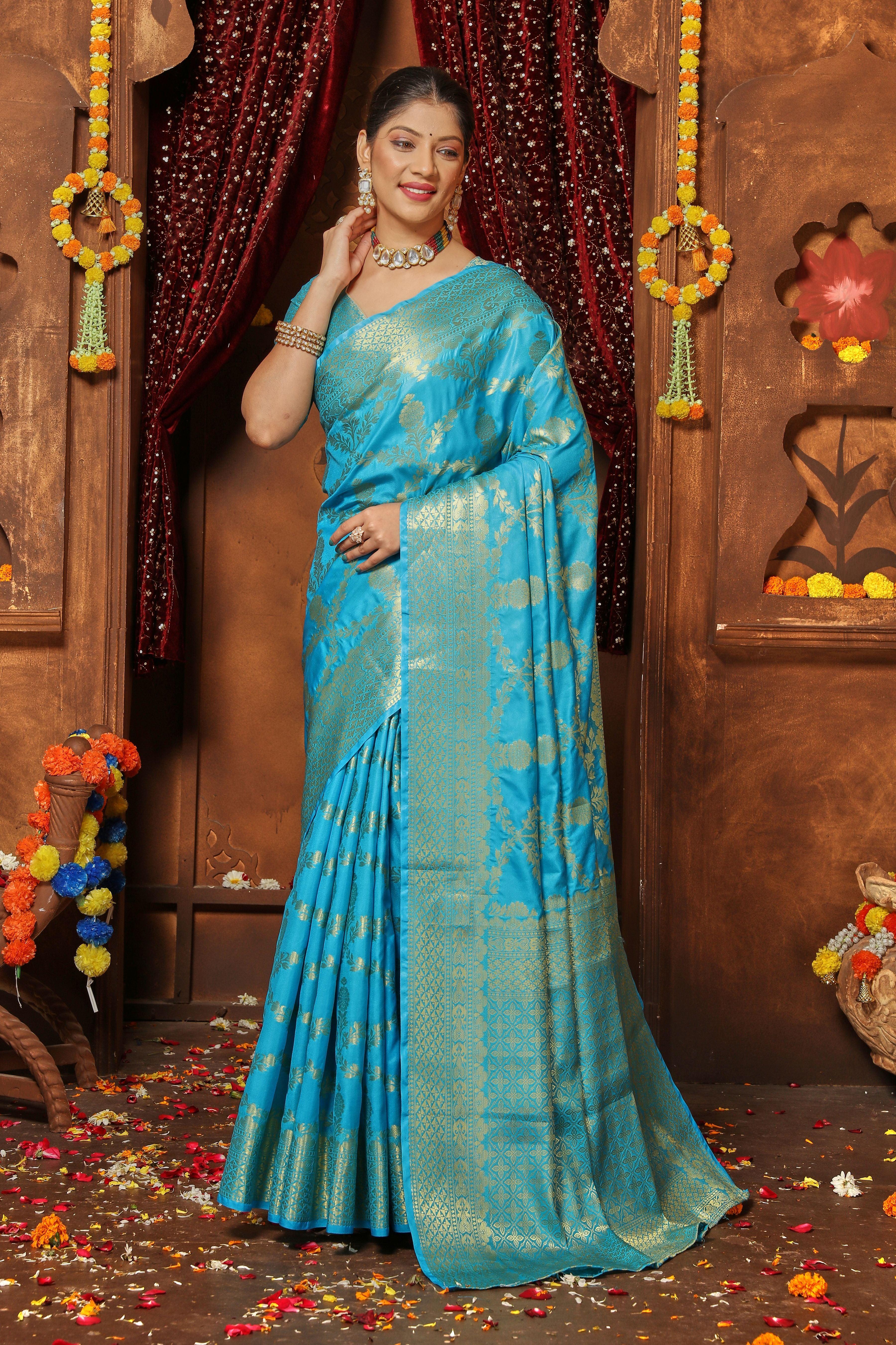 Pure Silk Fabrics: Rich Colors and Zari Artistry