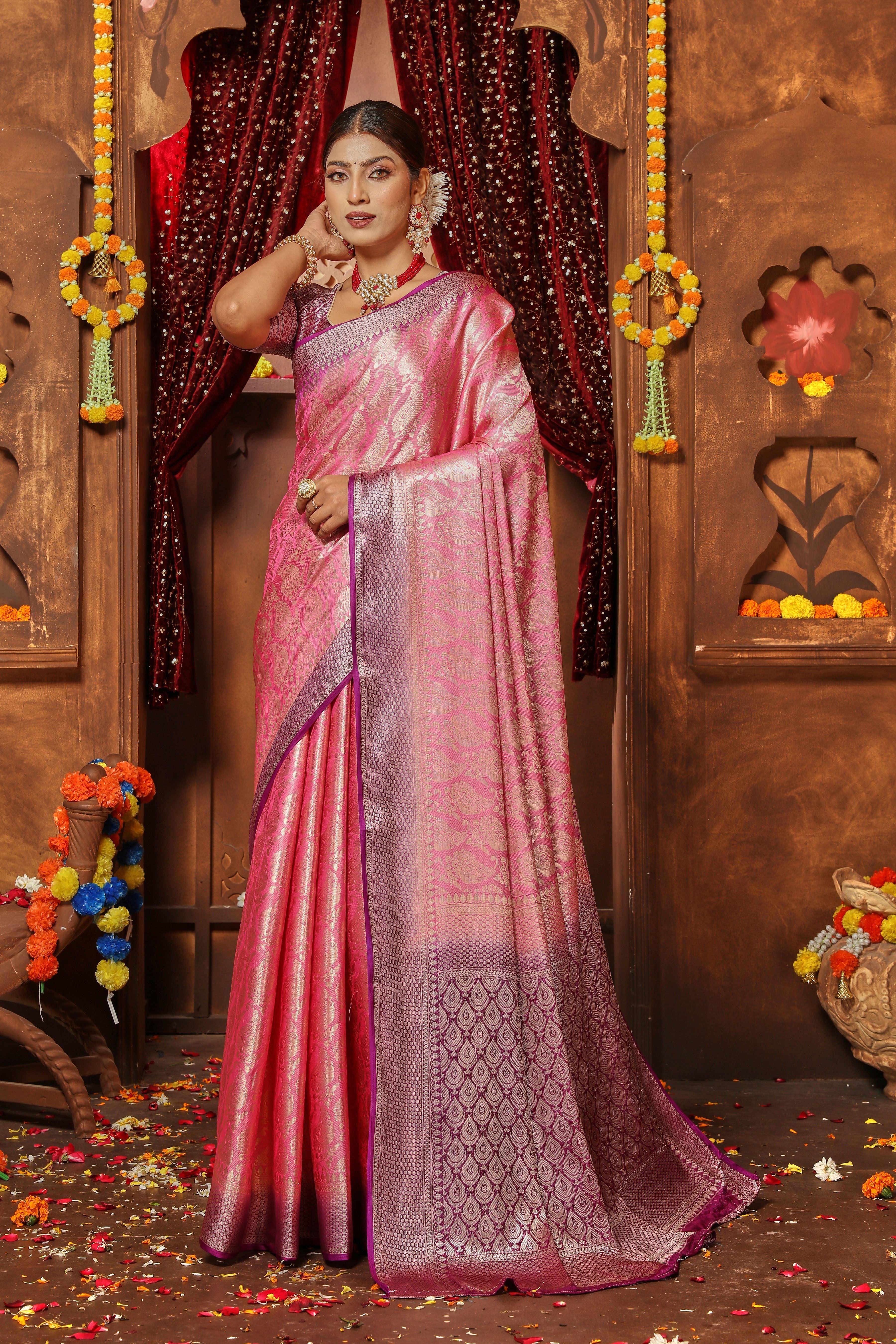 Sophisticated Silks with Elegant Zari Patterns