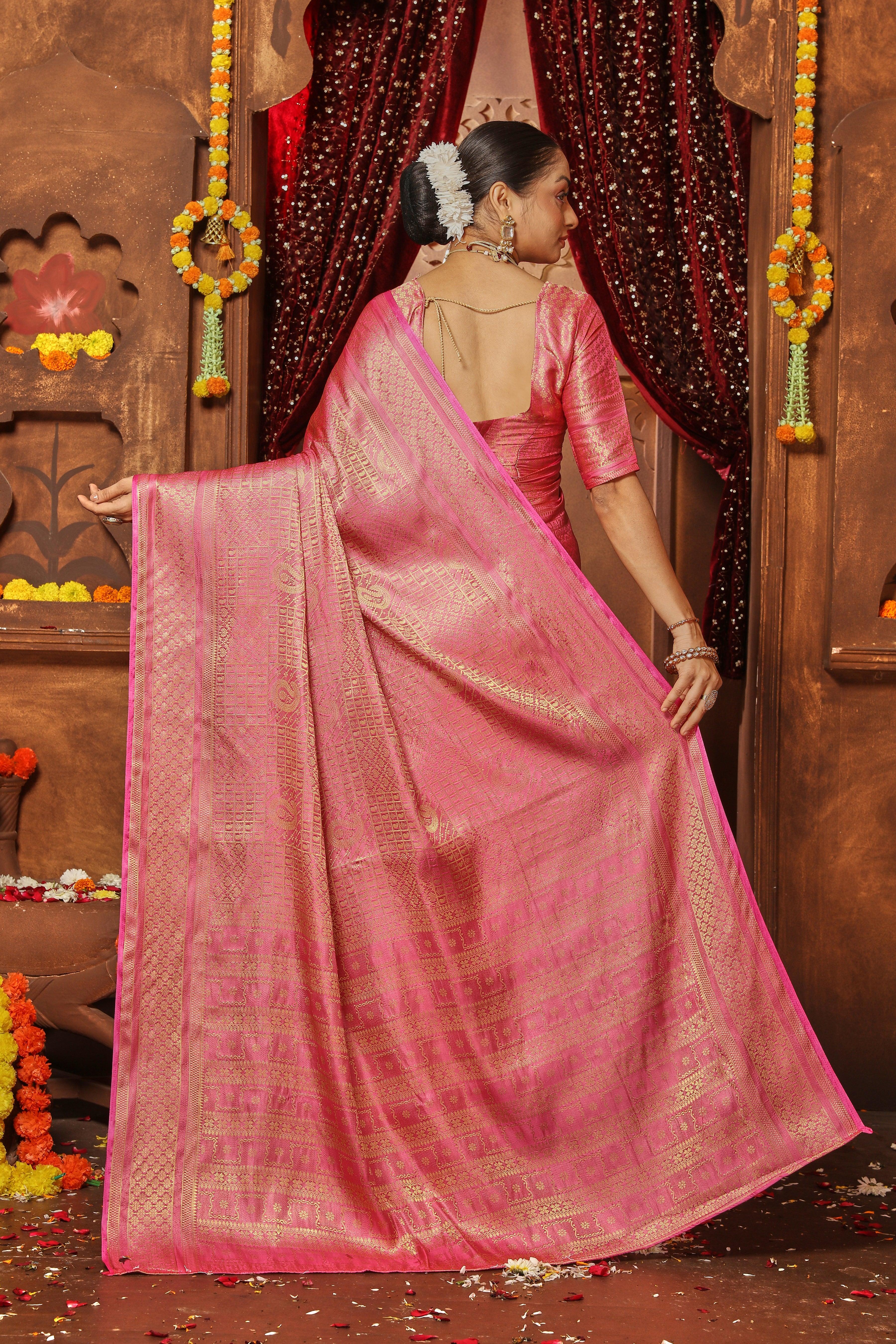 Silk Radiance: Draped in Sophistication