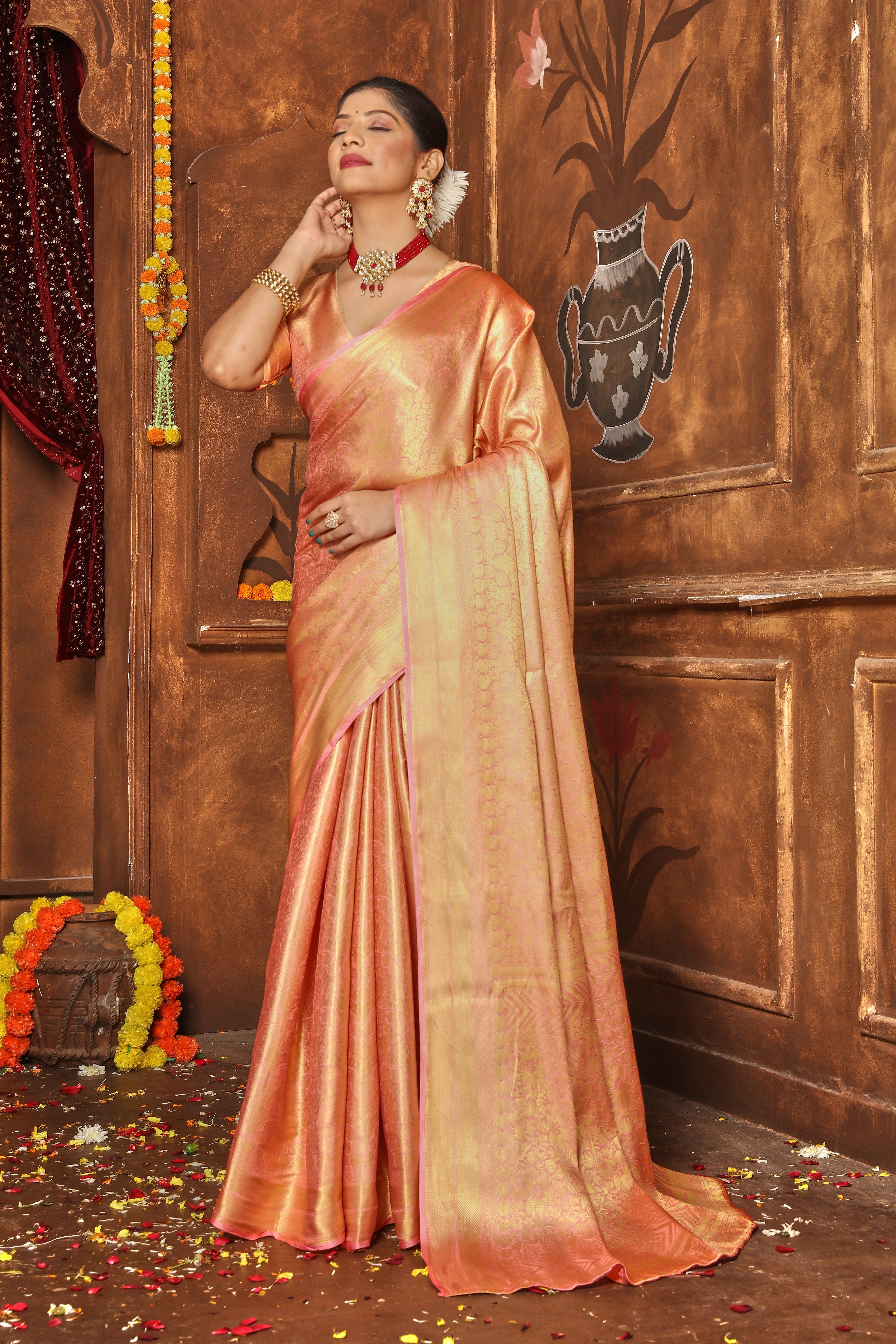 Graceful Aura: Silk Sarees with Timeless Charm