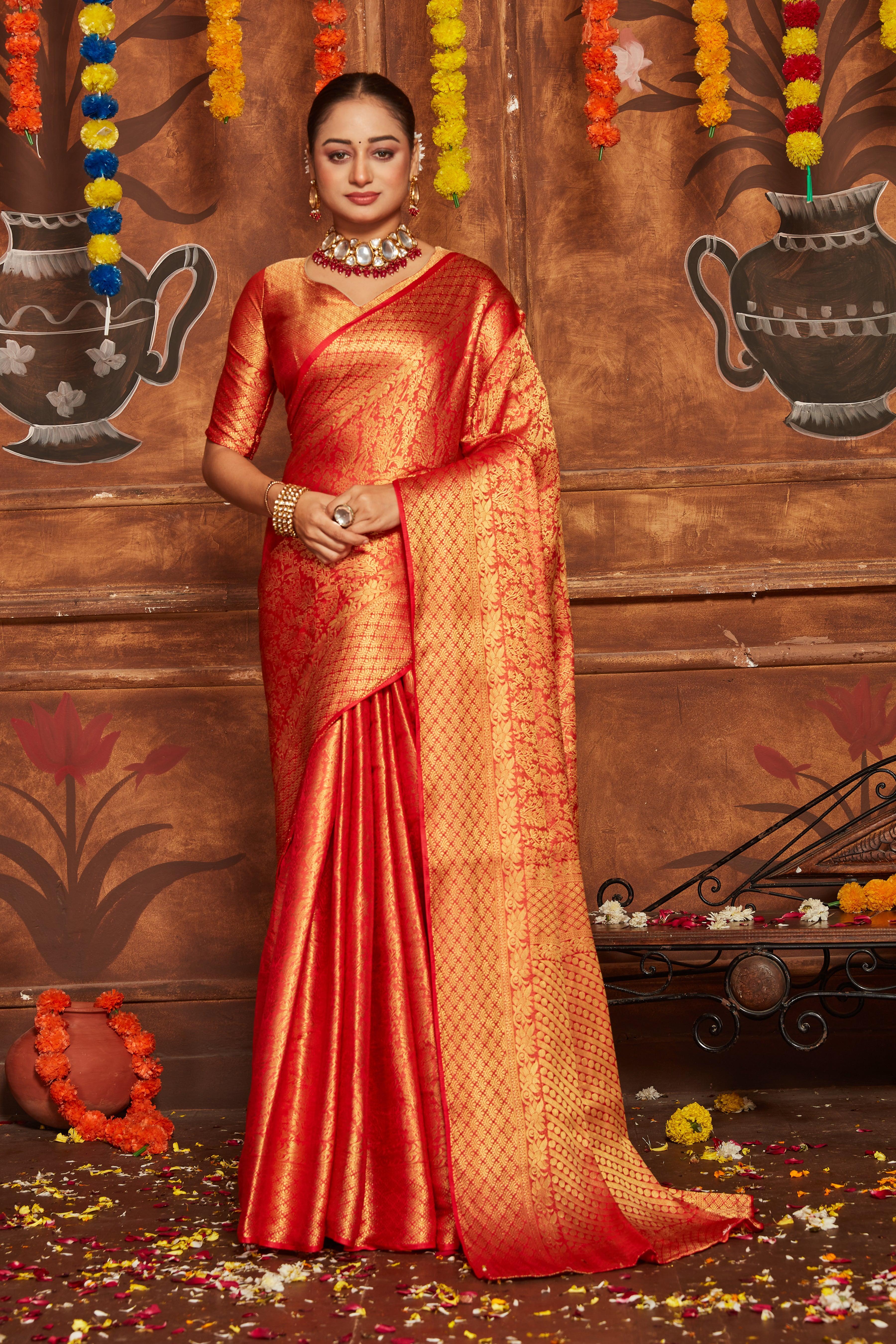 Royal Splendor: Draped in Pure Silk Artistry