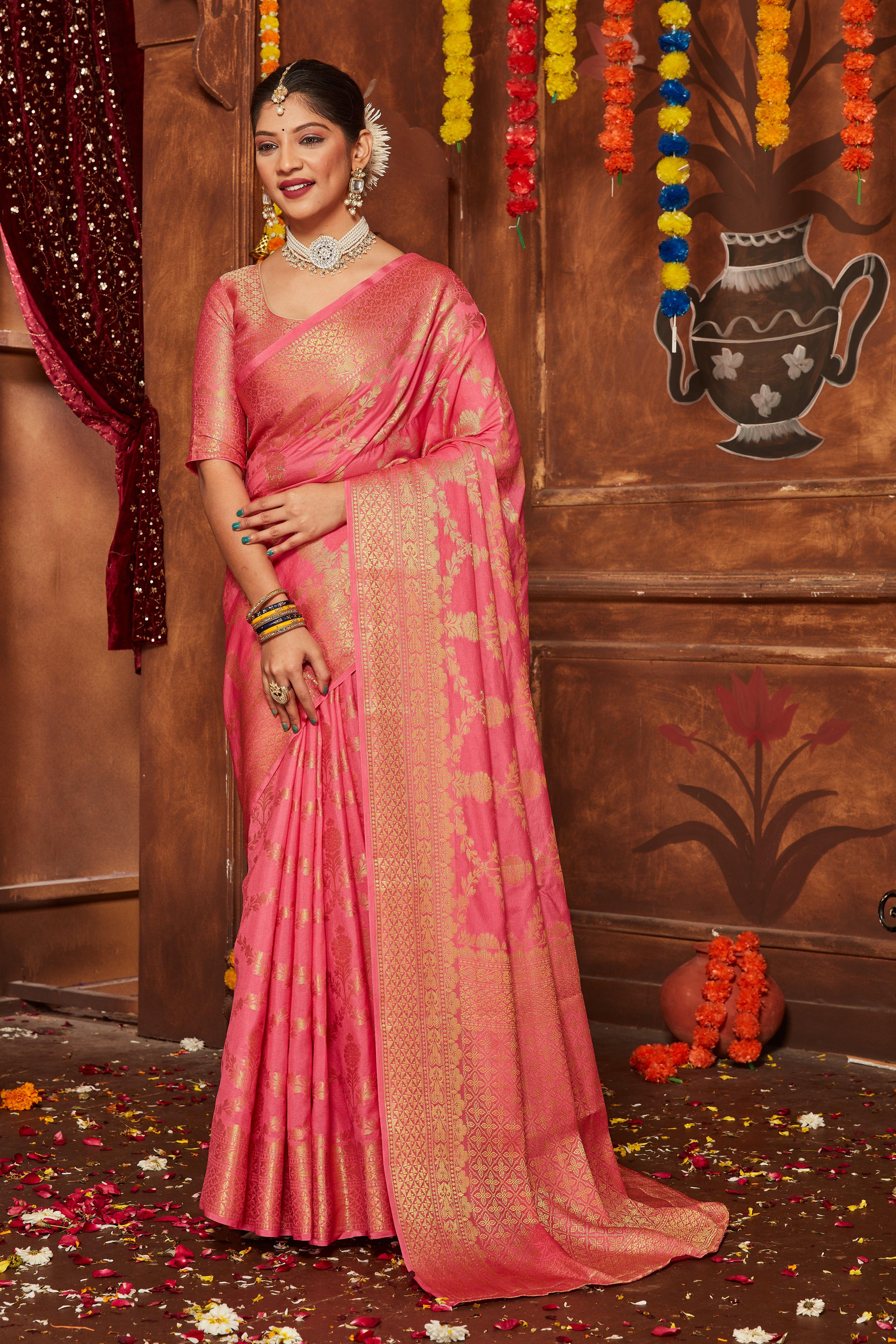Golden Grace: Where Silk Meets Artistry