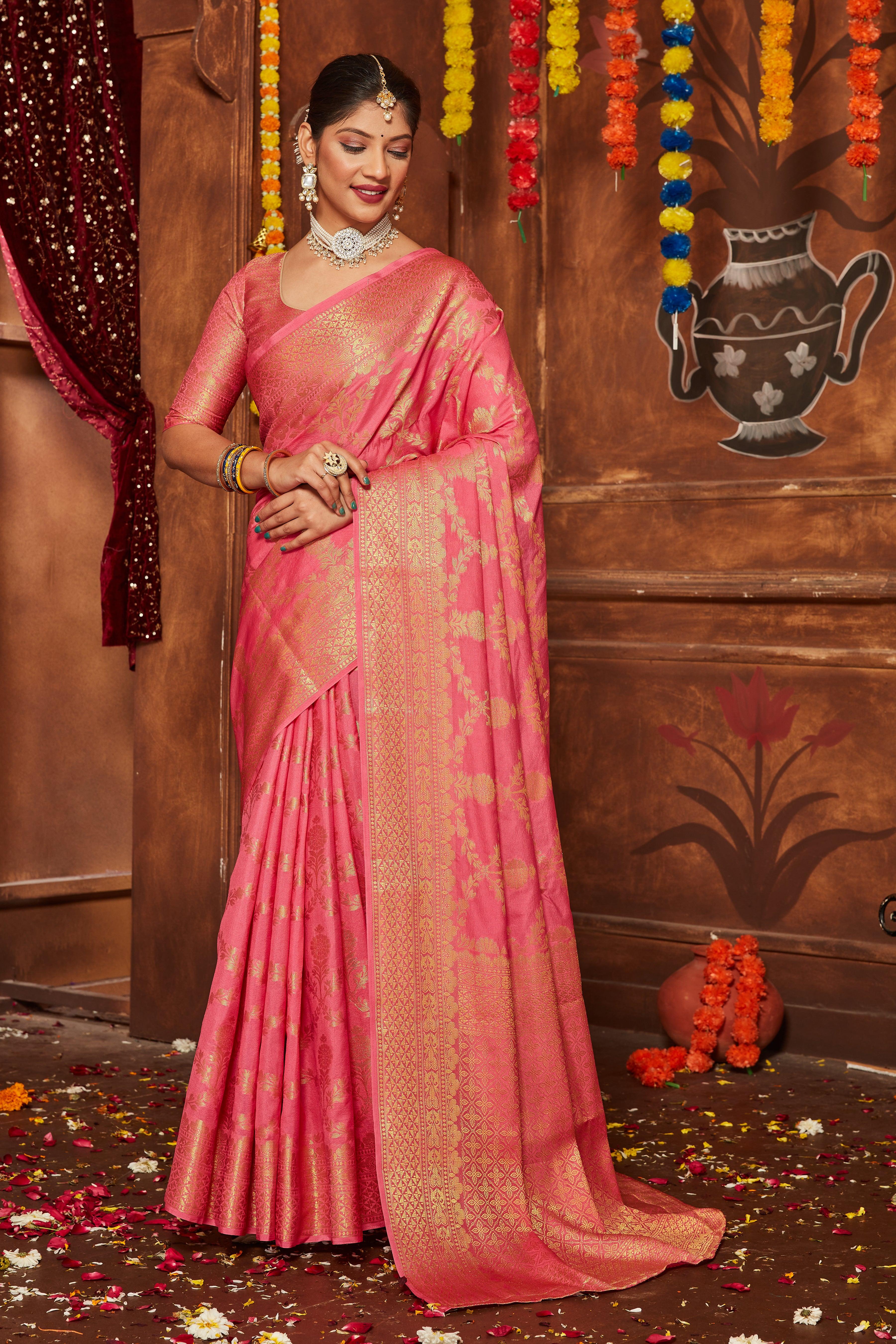 Golden Grace: Where Silk Meets Artistry