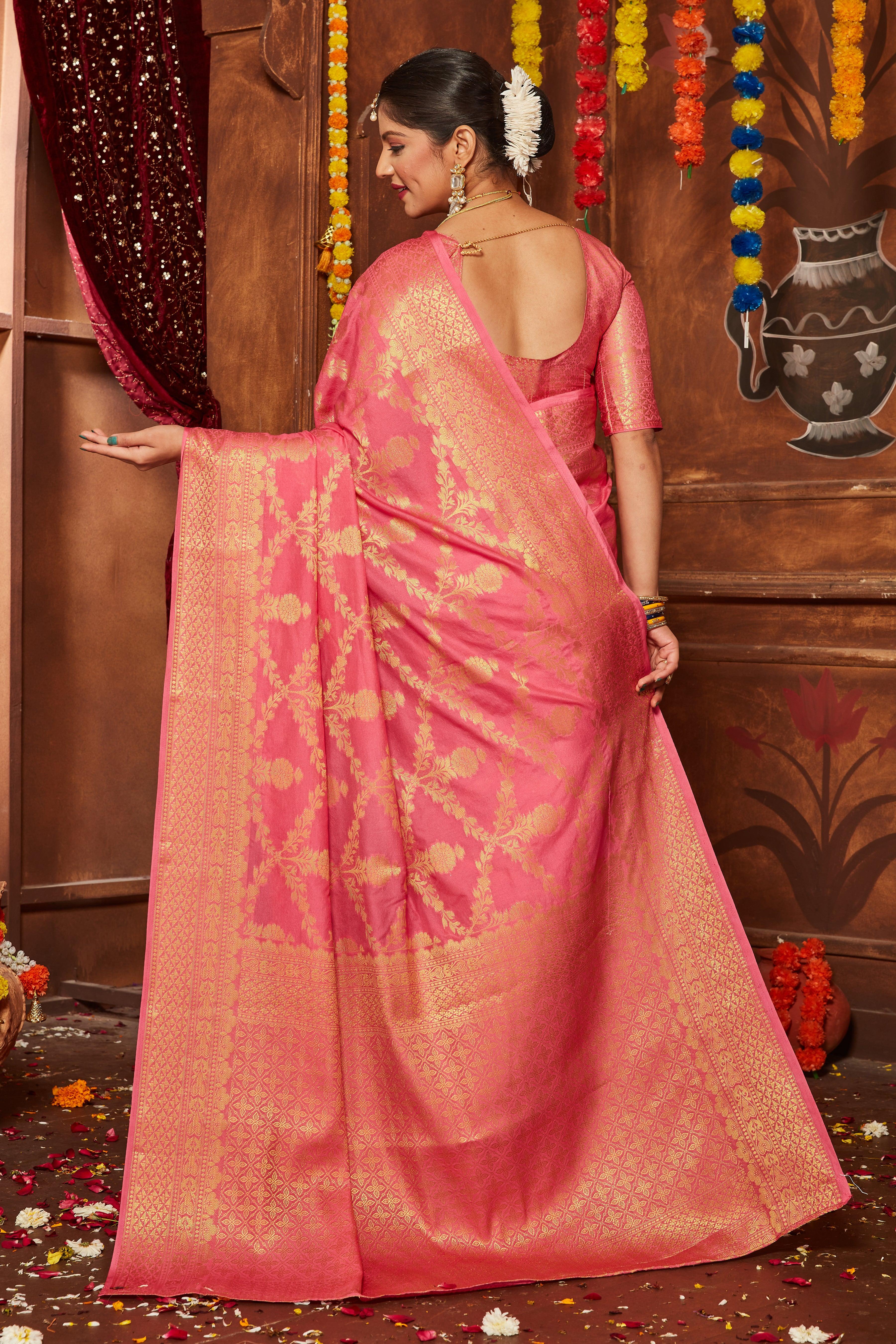 Golden Grace: Where Silk Meets Artistry