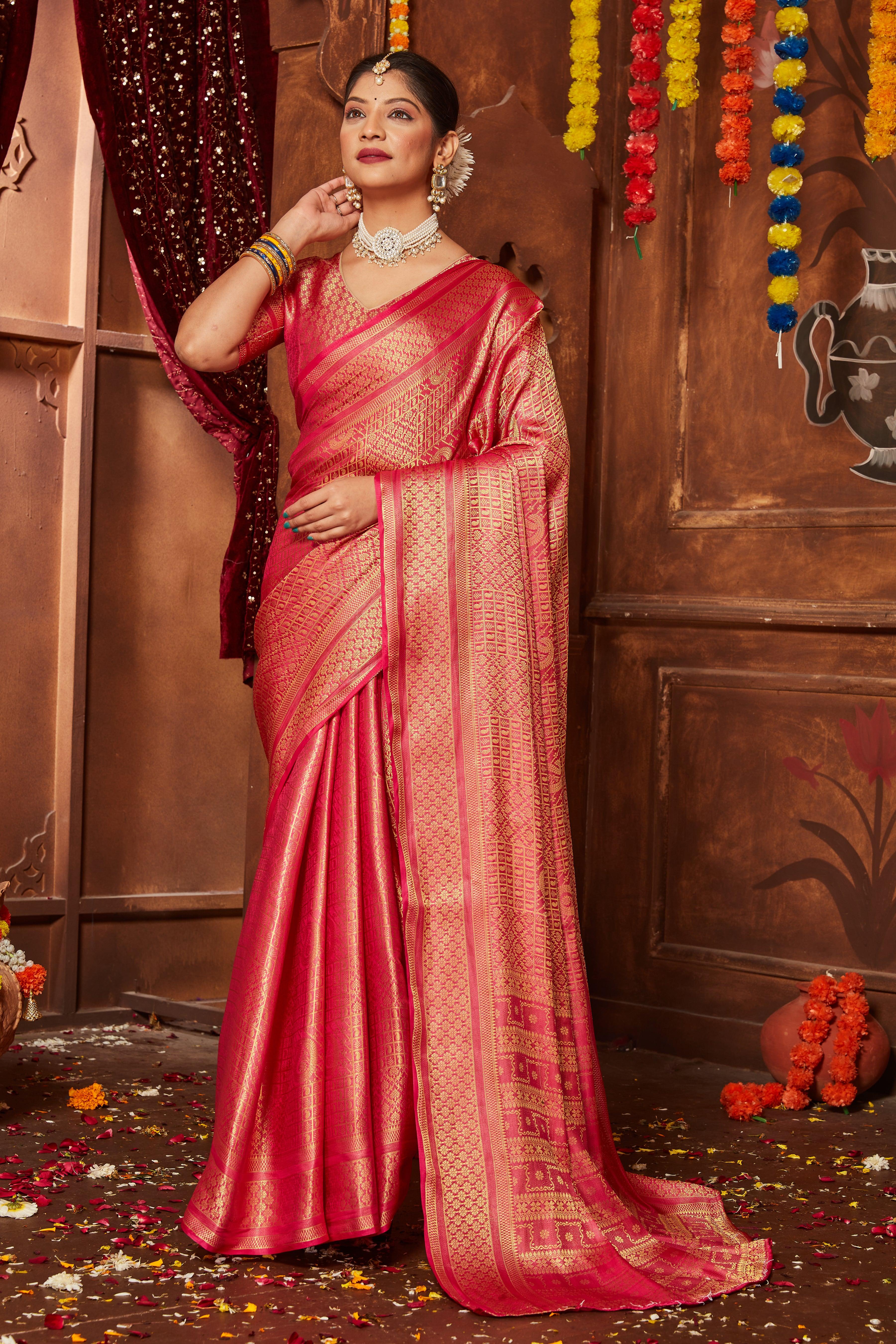 Draped in Opulence: Timeless Silk Elegance