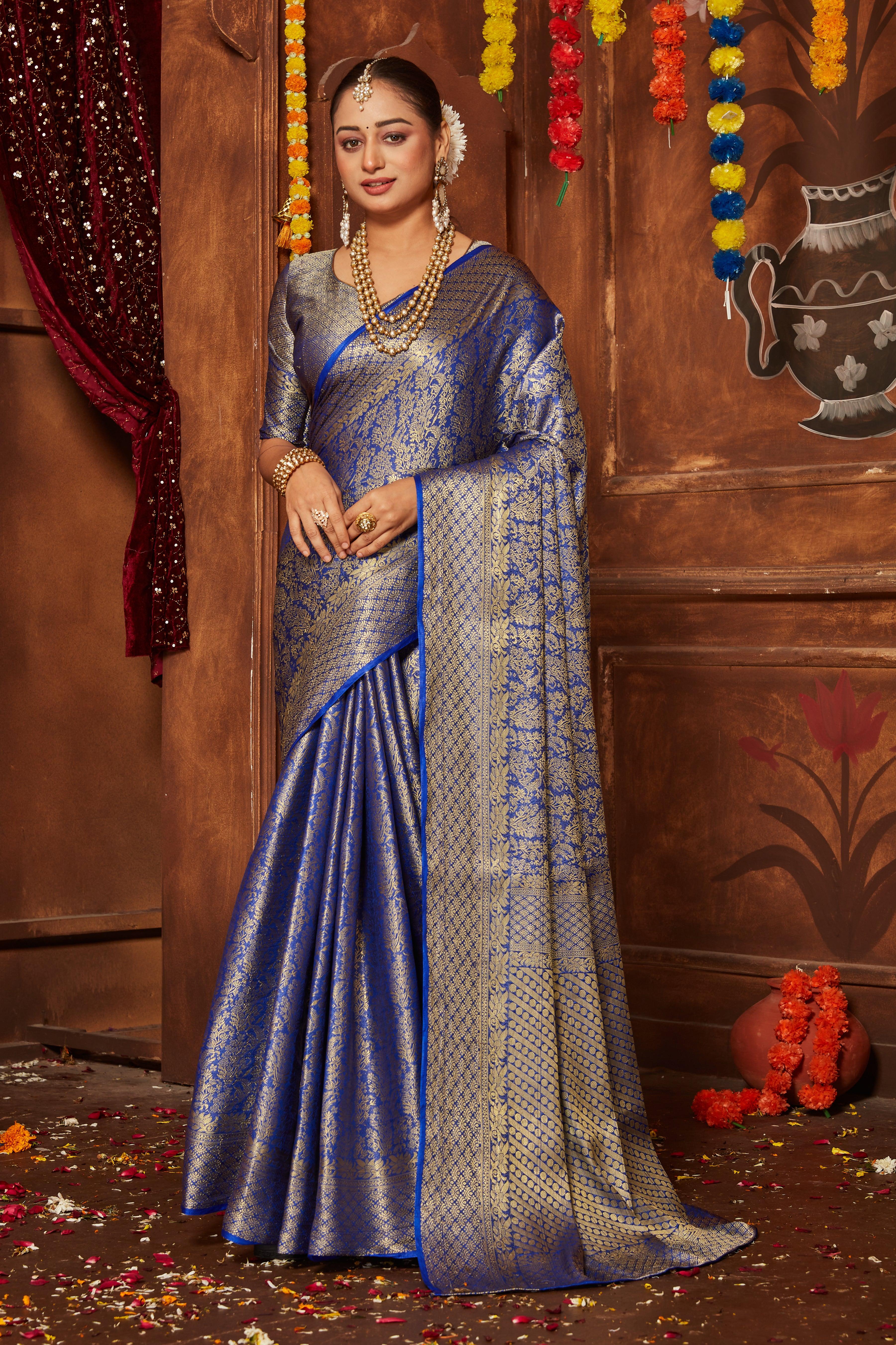 Regal Reflections: The Art of Draping Silk