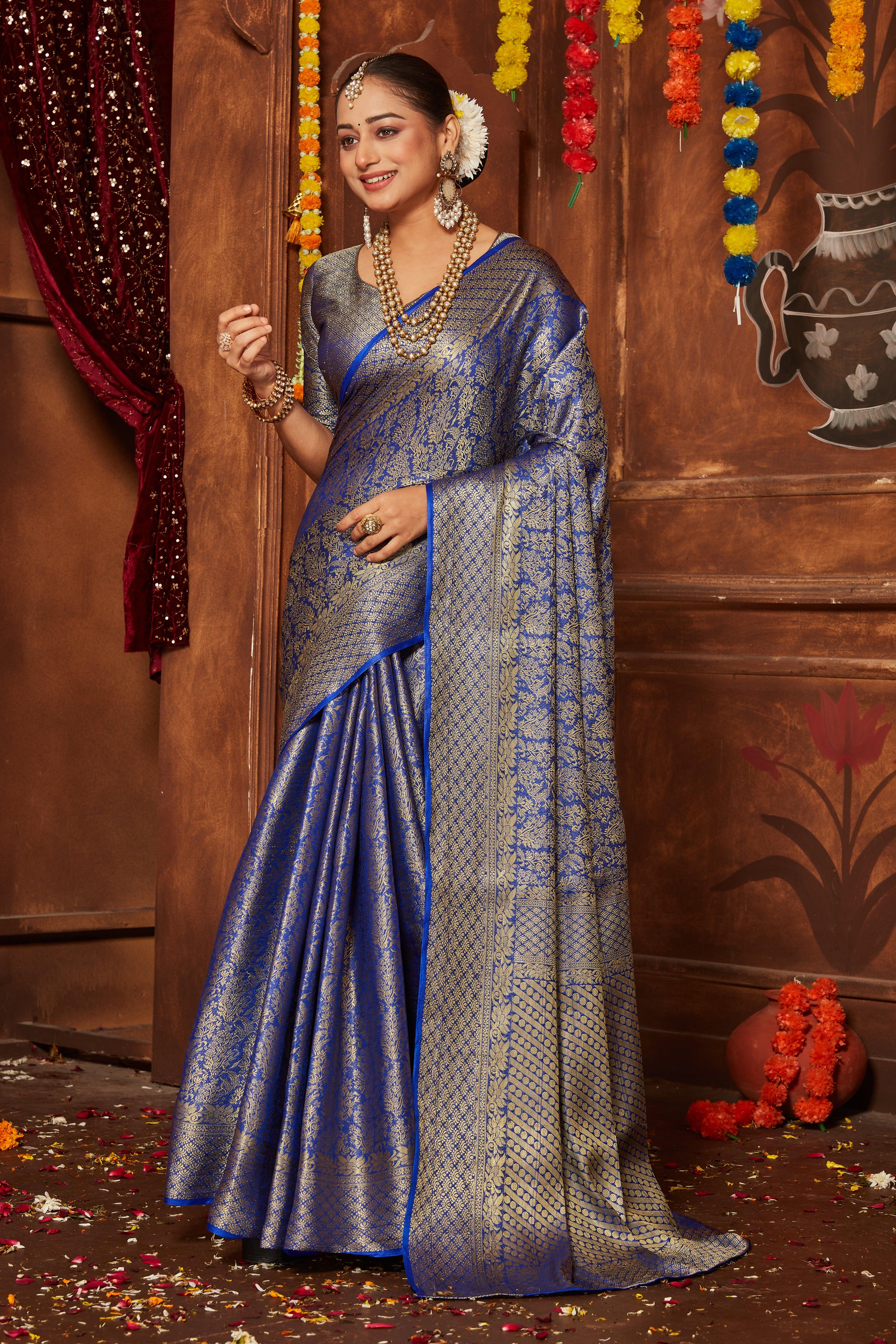 Regal Reflections: The Art of Draping Silk