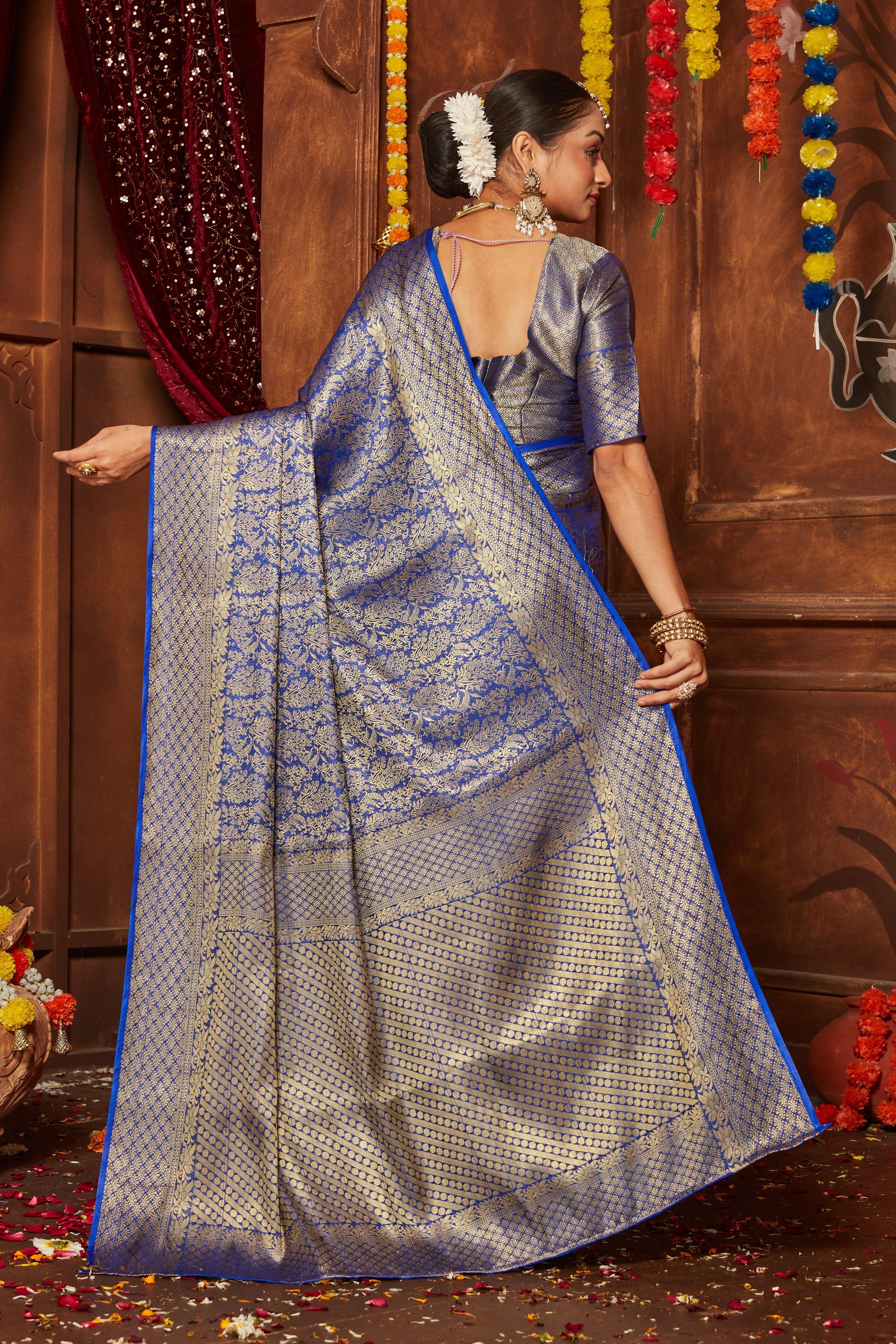 Regal Reflections: The Art of Draping Silk