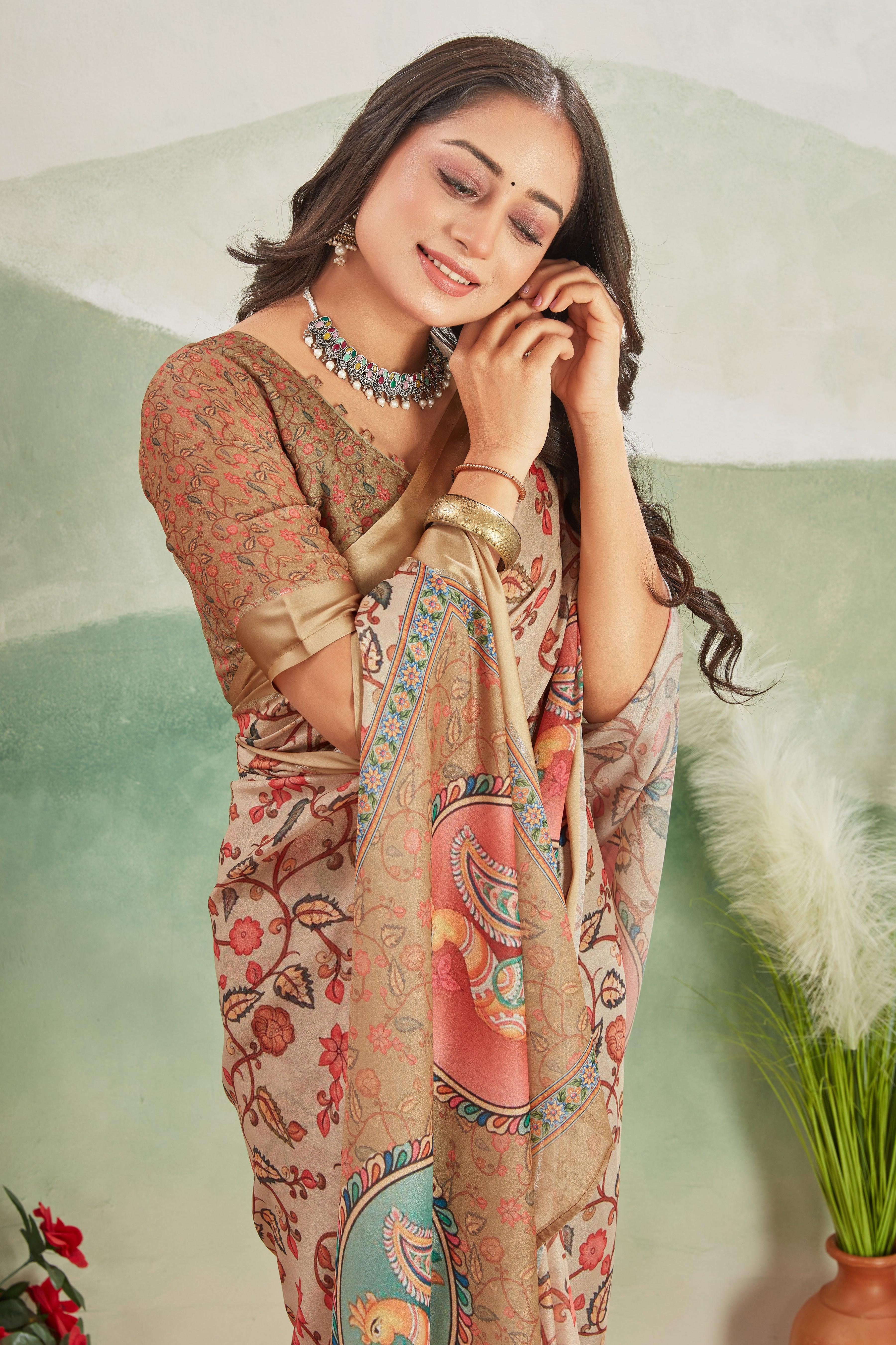 Enchanted Elegance: Mysore Silk with Stunning Pallu and Matching Blouse