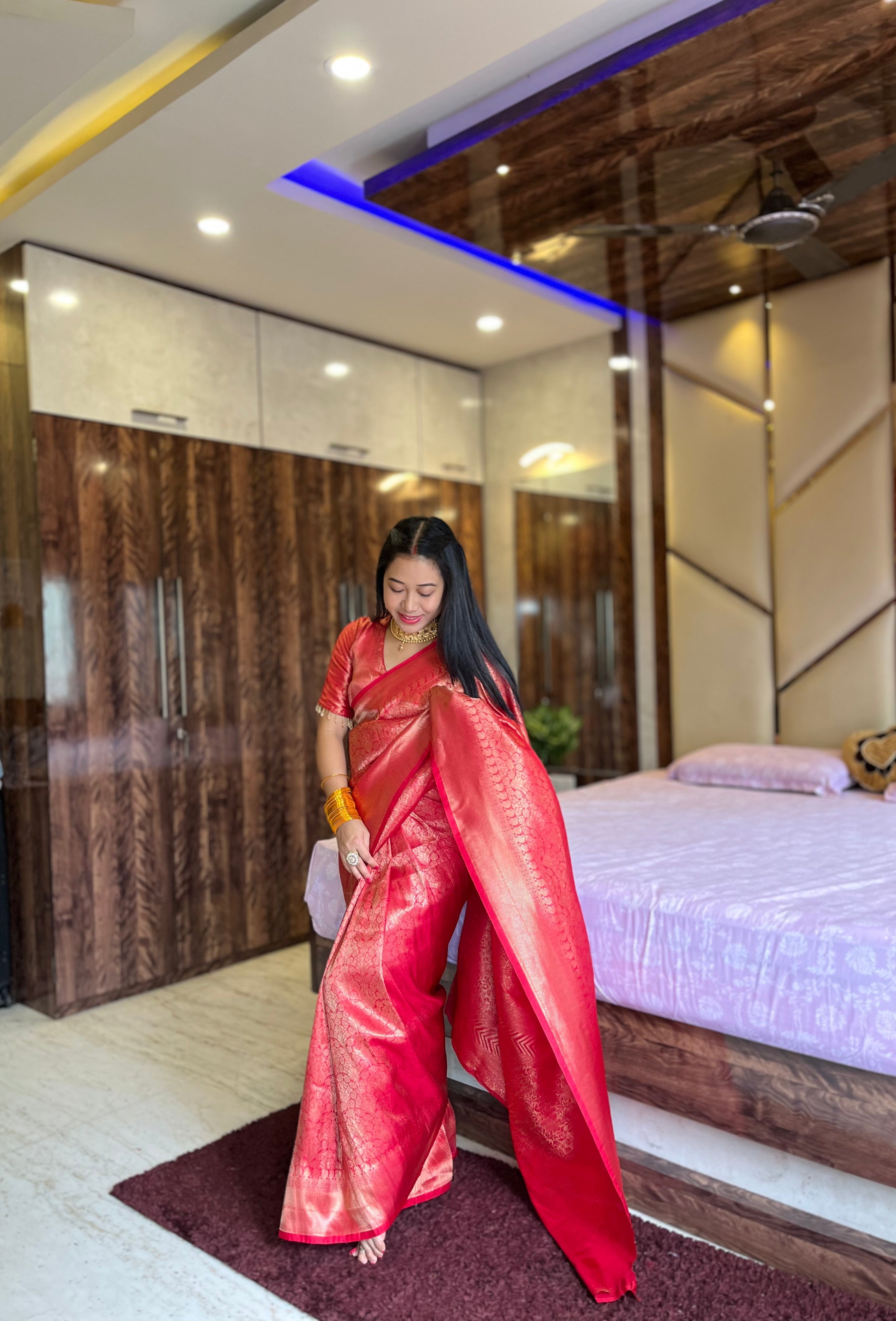 Drape Yourself in Heritage: Pure Brocade Silk by Icultuers