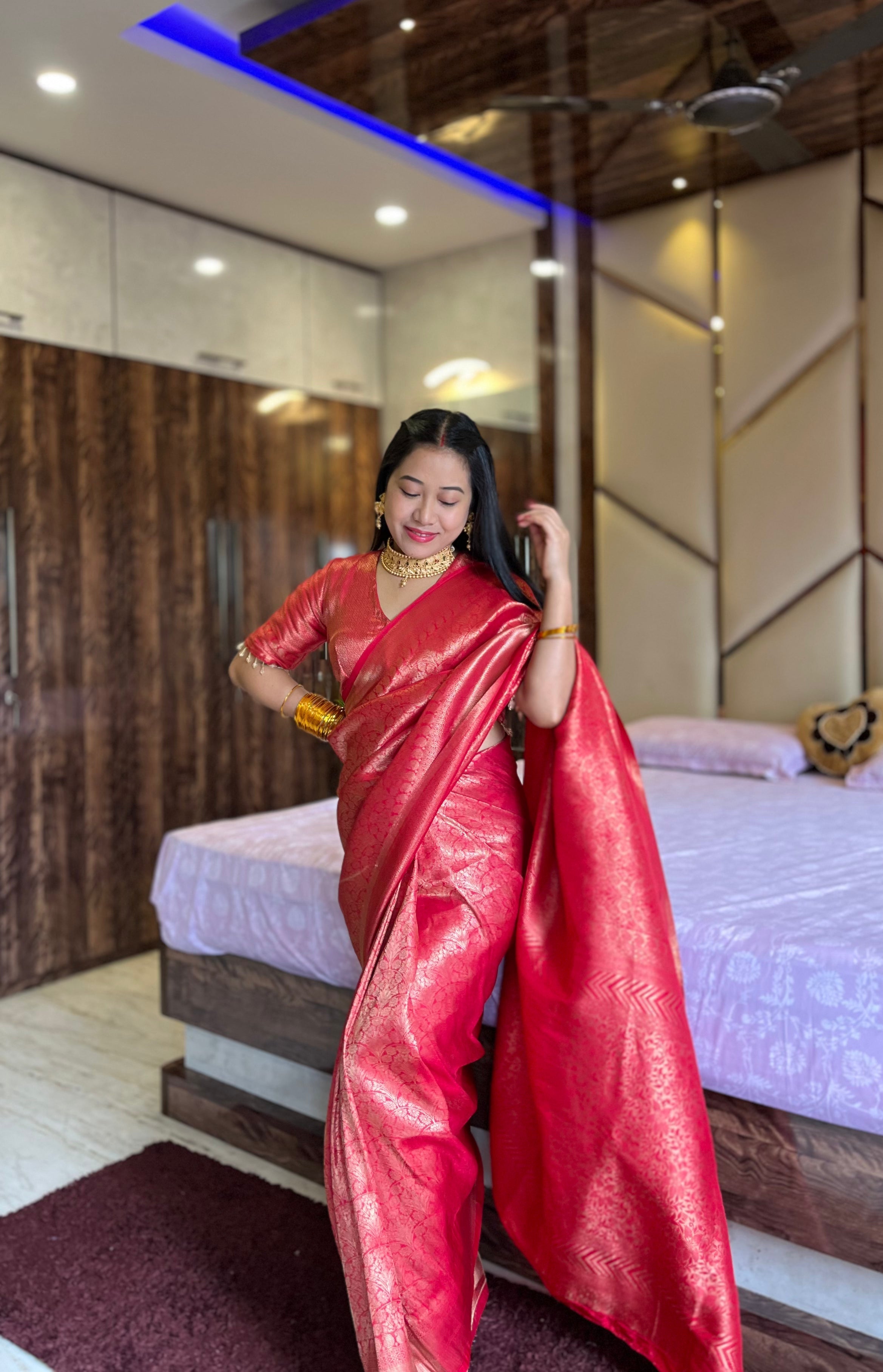 Drape Yourself in Heritage: Pure Brocade Silk by Icultuers