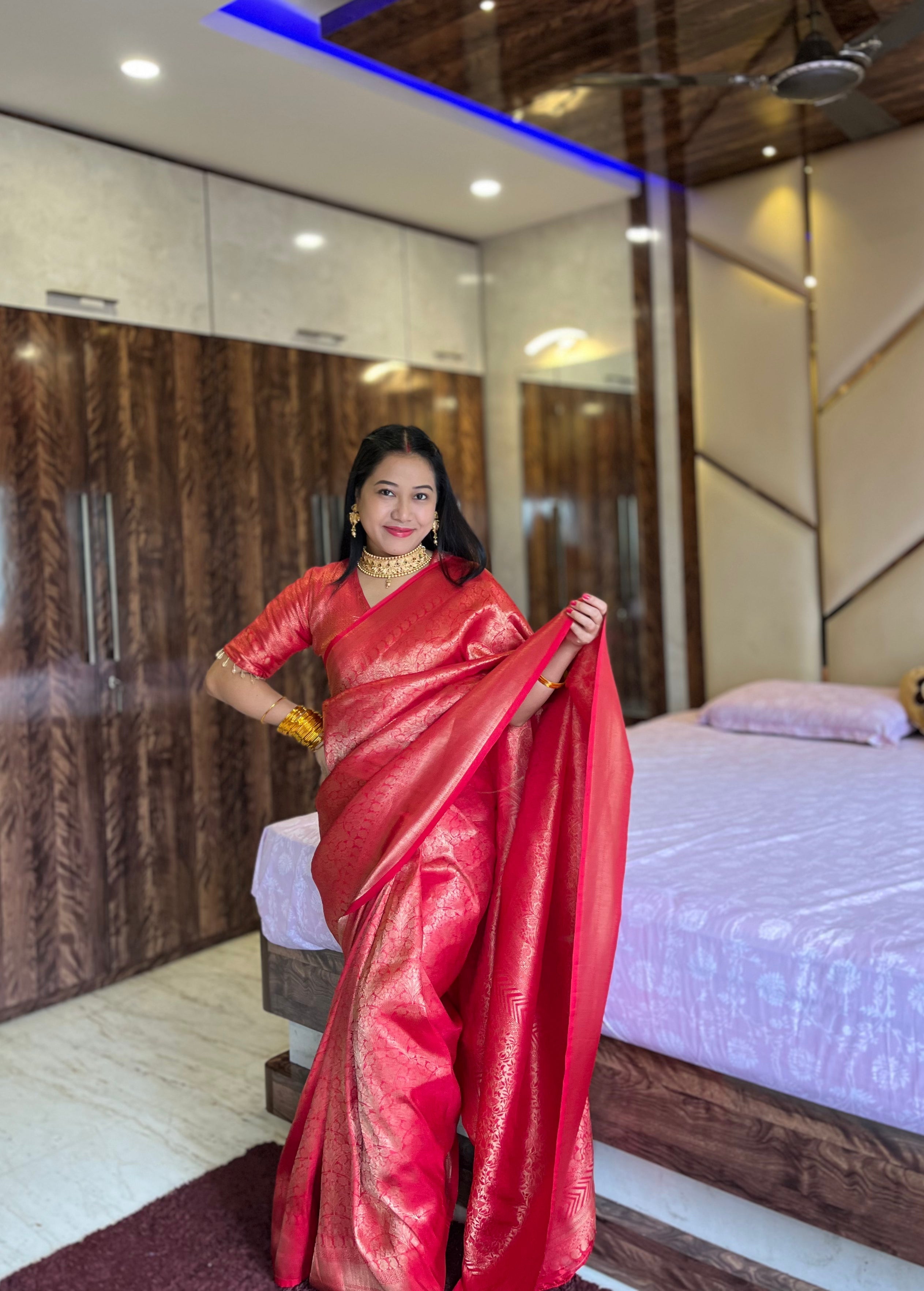 Drape Yourself in Heritage: Pure Brocade Silk by Icultuers