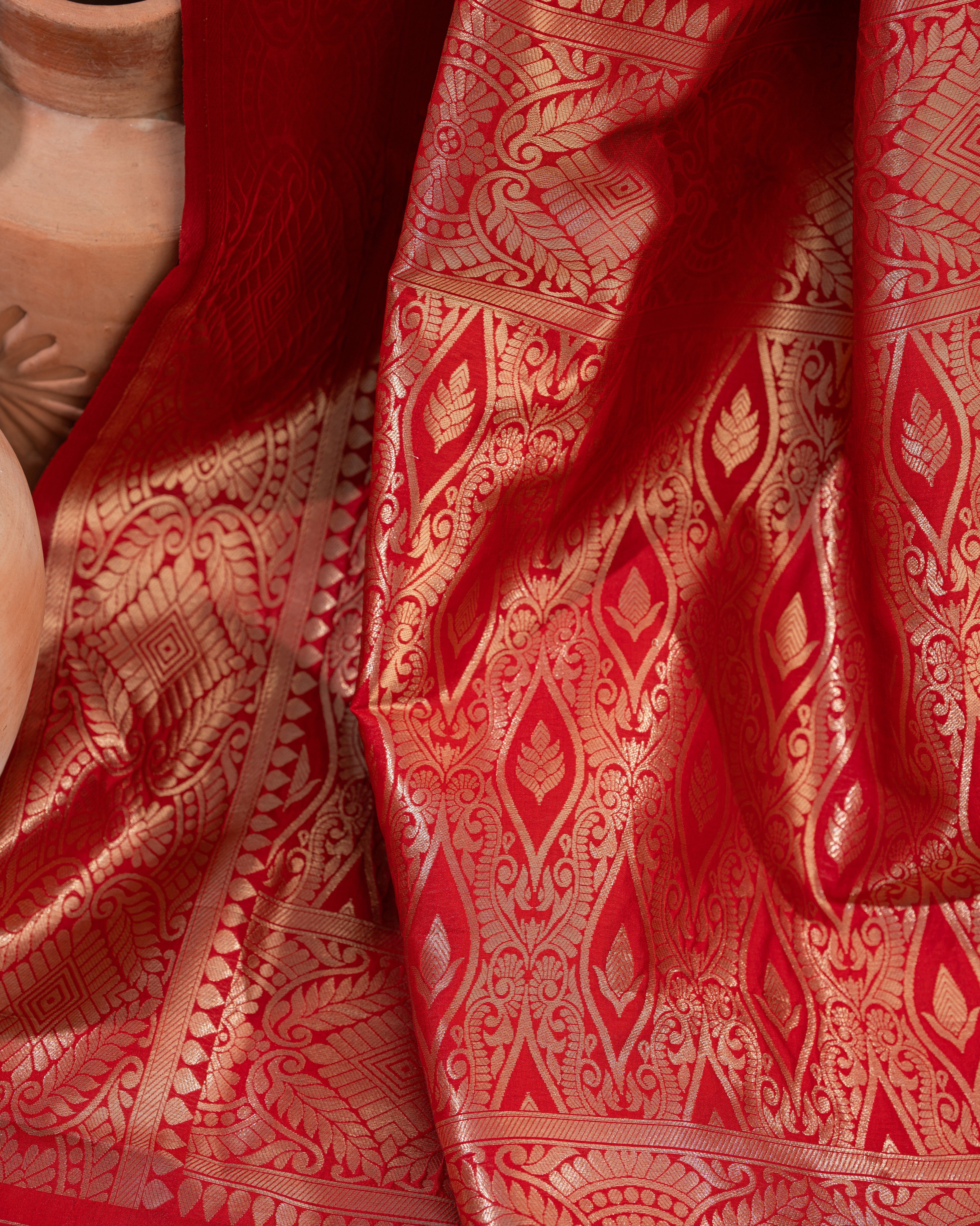 Pure Soft Silk with Contrast Borders