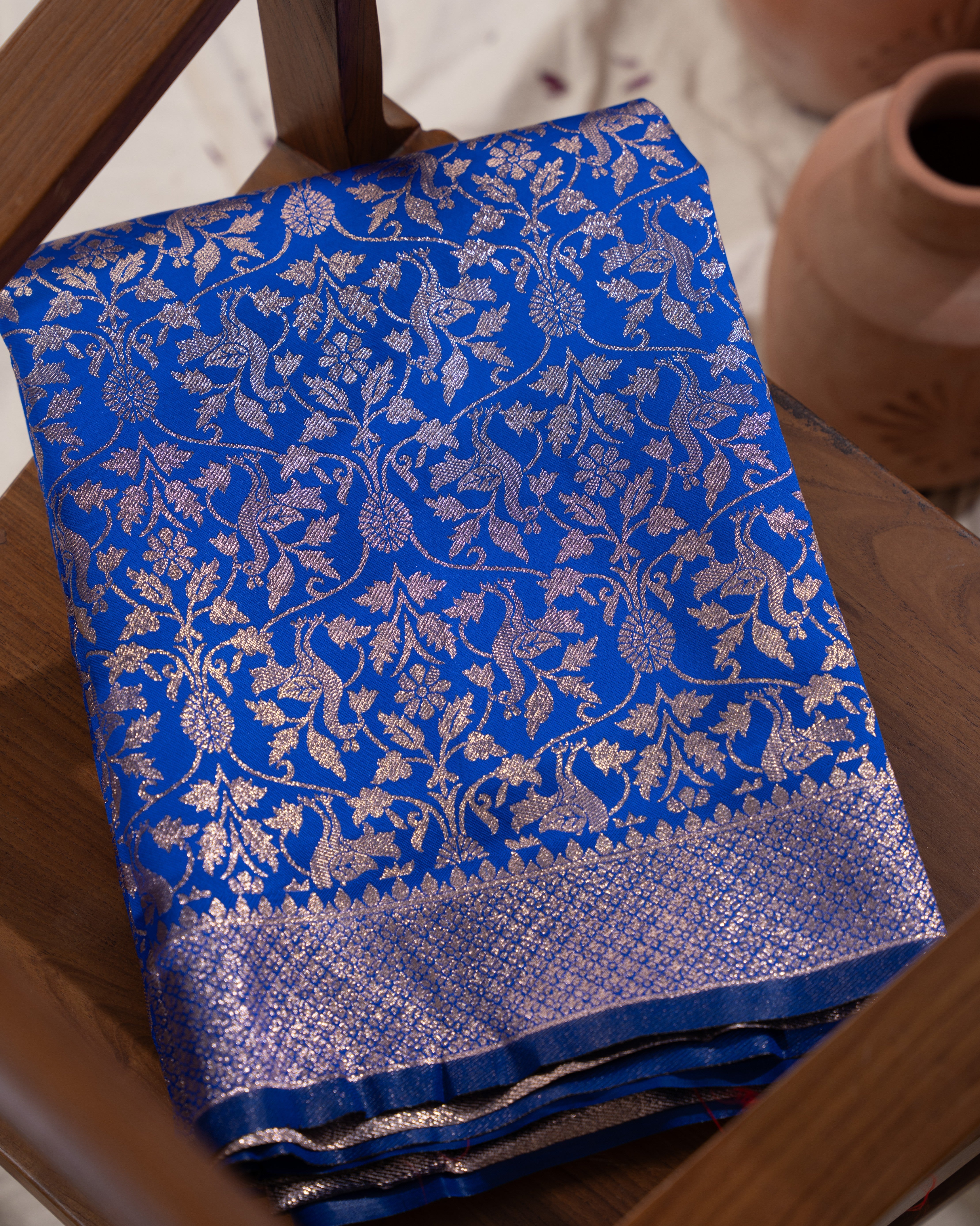 Premium Brocket Silk Sarees Online