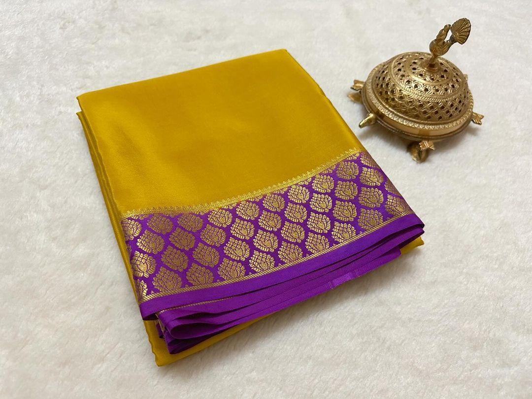Minimal Glam Pure Silk Saree with Sophisticated Edges – Elegant Look