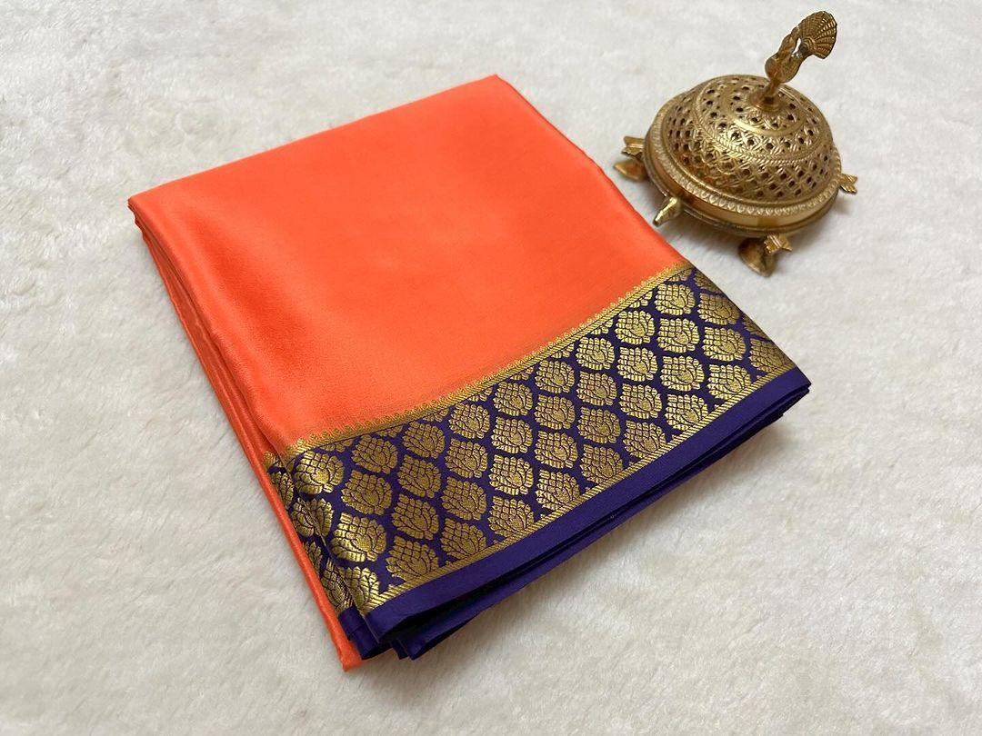 Minimal Glam Pure Silk Saree with Sophisticated Edges – Elegant Look