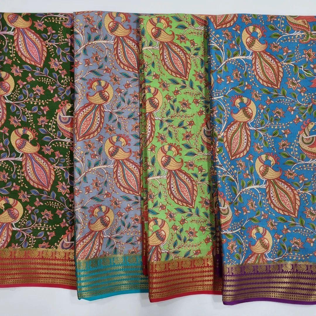 Kalamkari Print Meets Mysore Crepe in Luxe Style