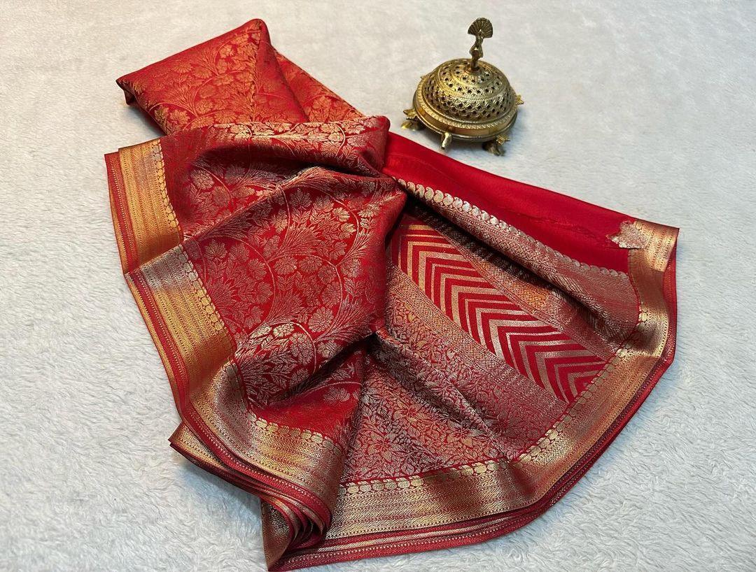 Drape Yourself in Heritage: Pure Brocade Silk by Icultuers