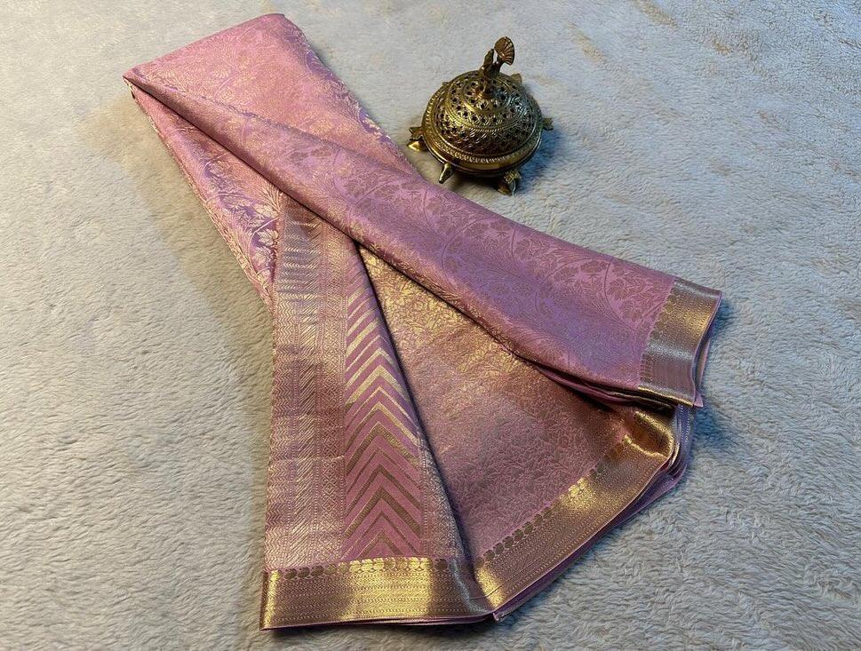 Timeless Beauty: Pure Brocade Mysore Silk by Icultuers for Every Occasion