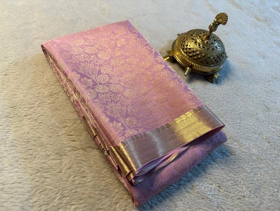 Timeless Beauty: Pure Brocade Mysore Silk by Icultuers for Every Occasion