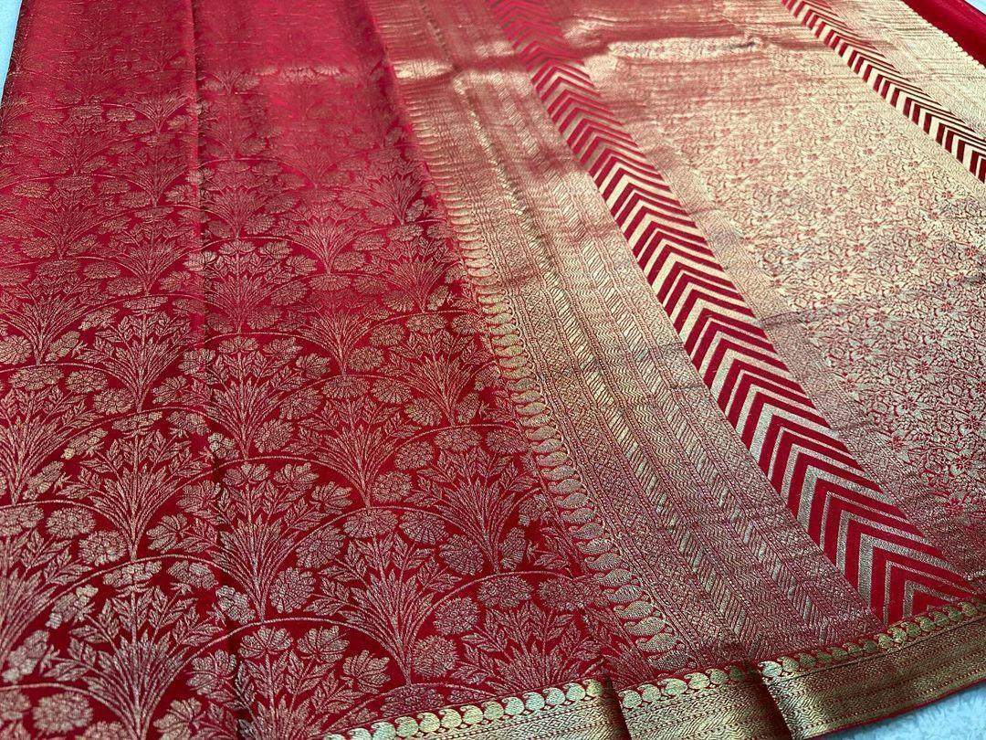 Timeless Beauty: Pure Brocade Mysore Silk by Icultuers for Every Occasion