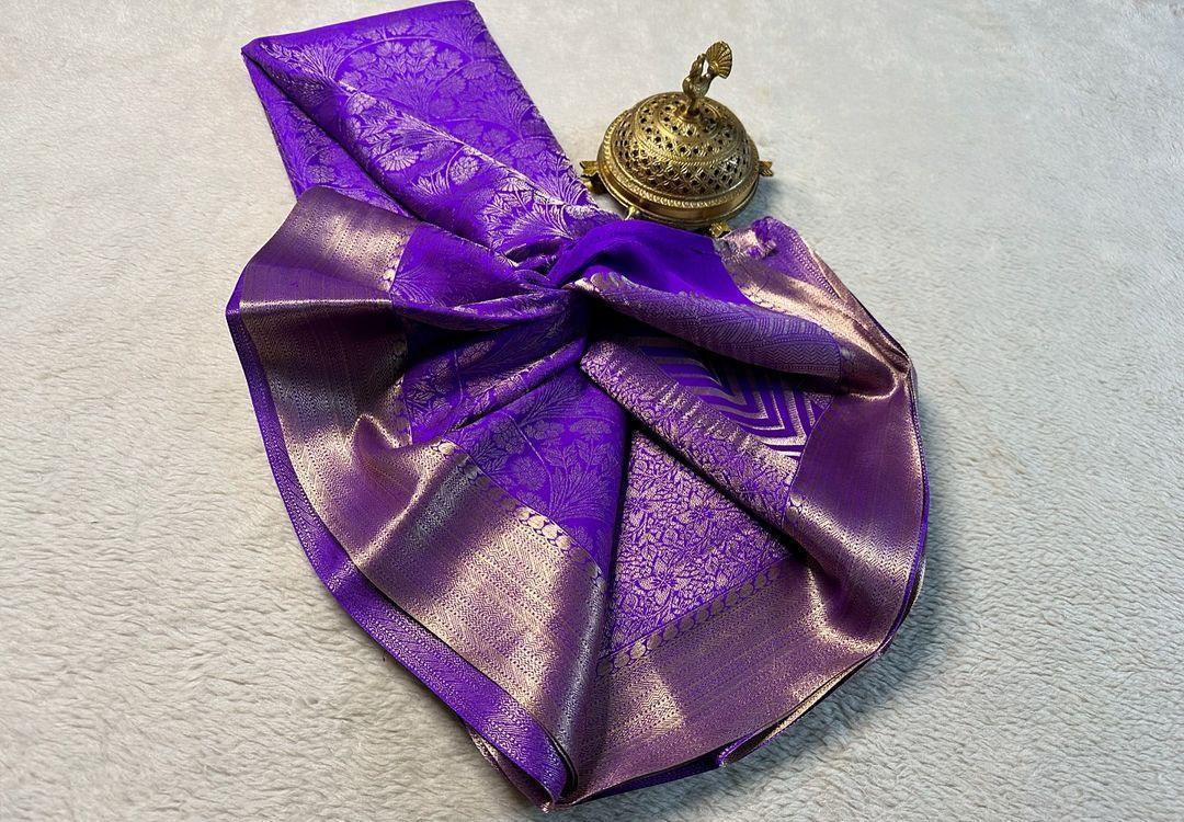 Timeless Beauty: Pure Brocade Mysore Silk by Icultuers for Every Occasion