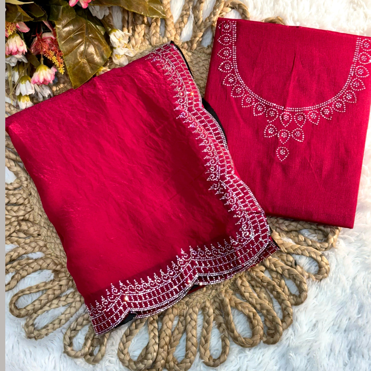 Red Sequin by Icultuer For Party Wear