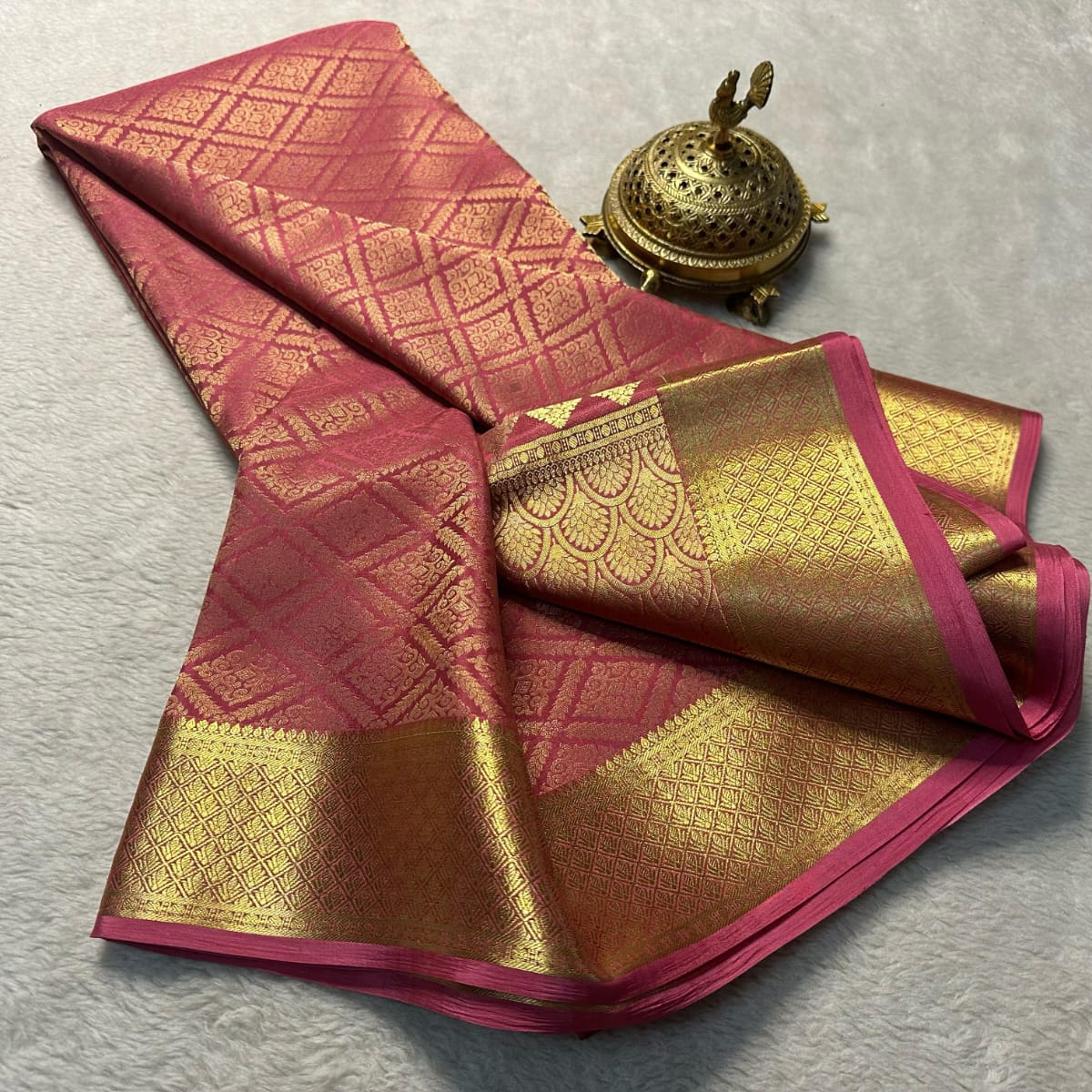 Maroon Colour Wedding Brocade by Icultuer