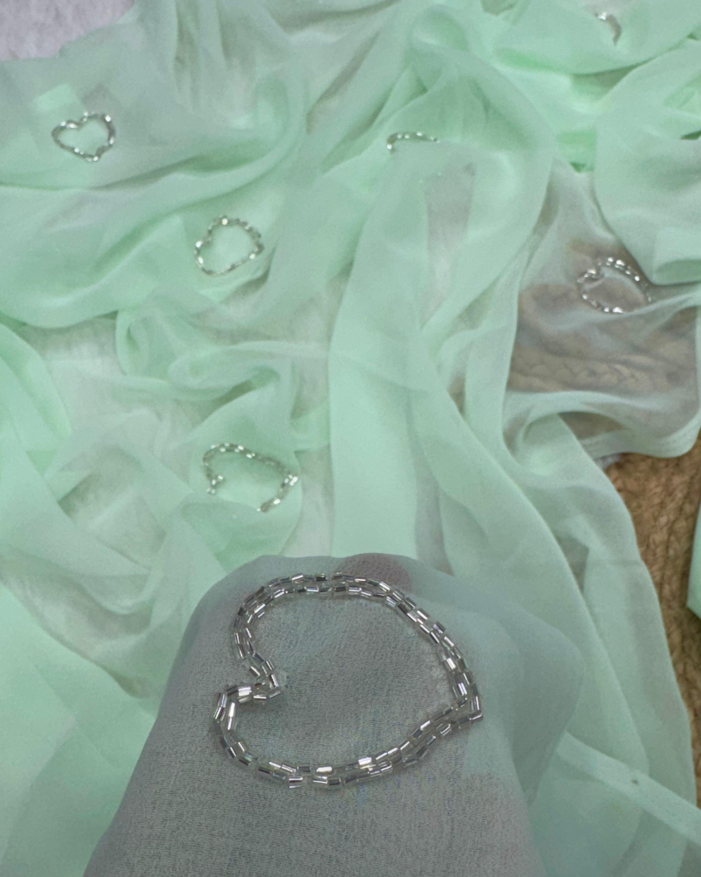 Light Blue Georgette by Icultuers For Party Wear.