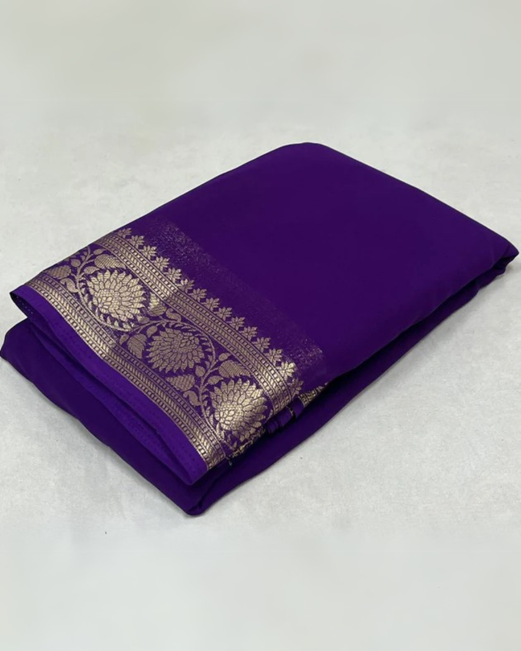 Purple Viscose Soft Silk by Icultuer