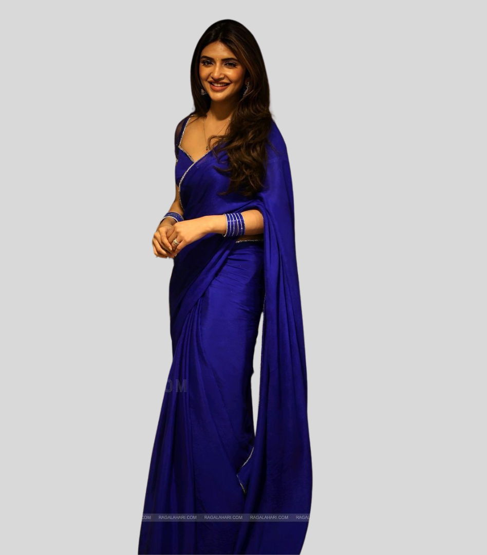 Blue Color Heavy Georgette Fancy  by Icultuer