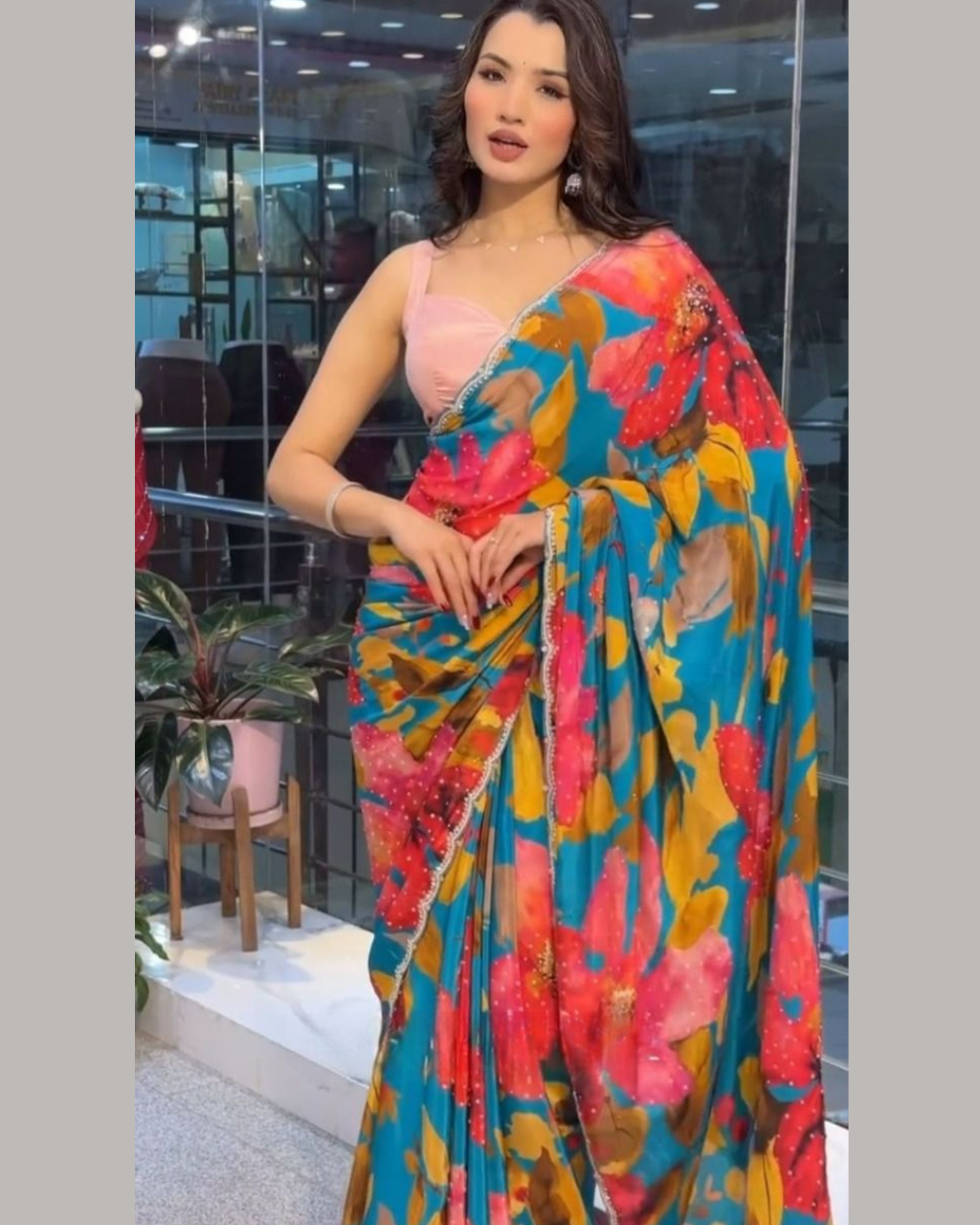 Multicoloured Floral Printed by Icultuer For Women