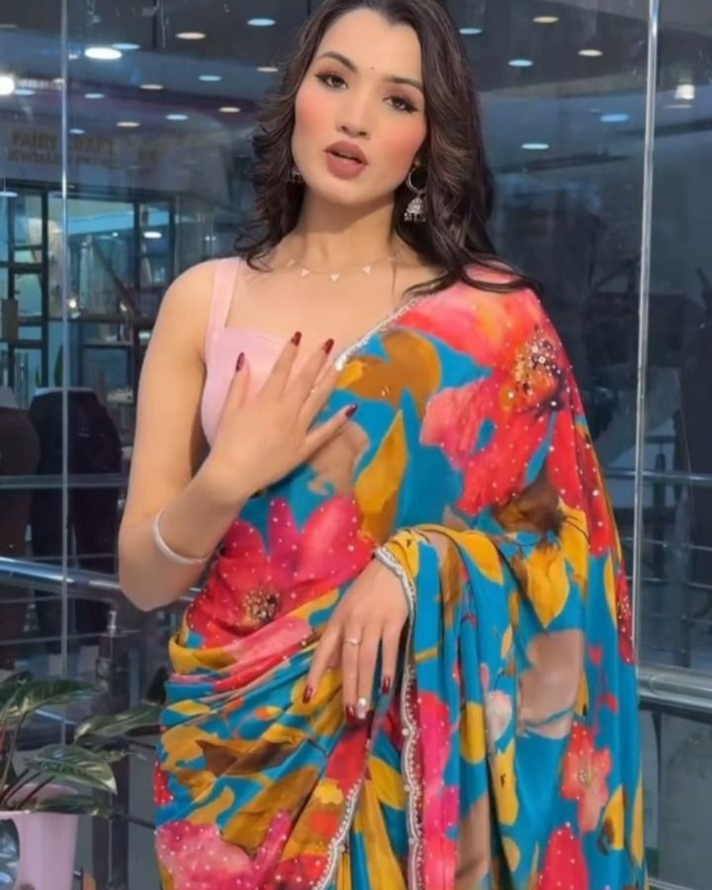 Multicoloured Floral Printed by Icultuer For Women